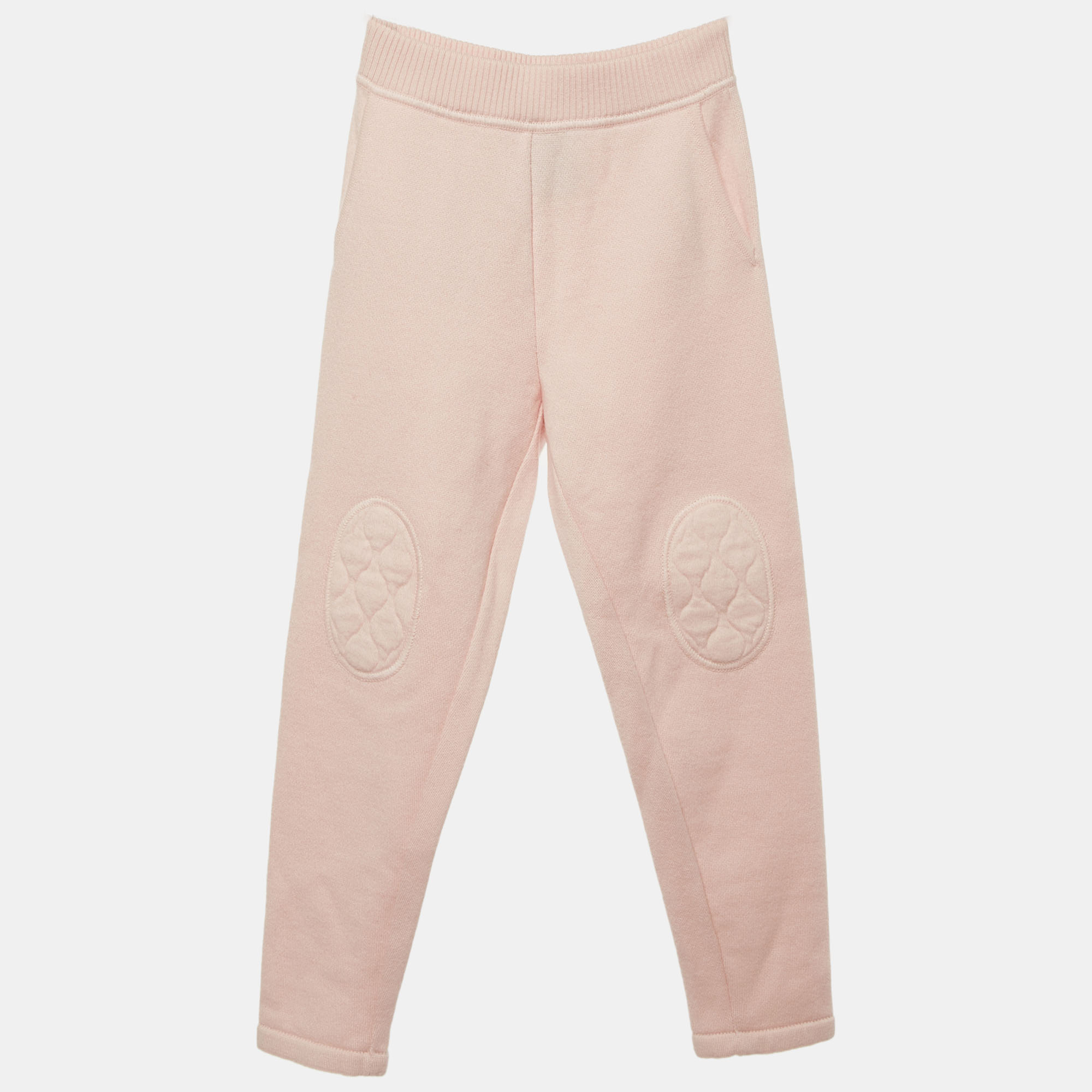 

Loro Piana Light Pink Cashmere Padded Patch Detail Pants 4Yrs