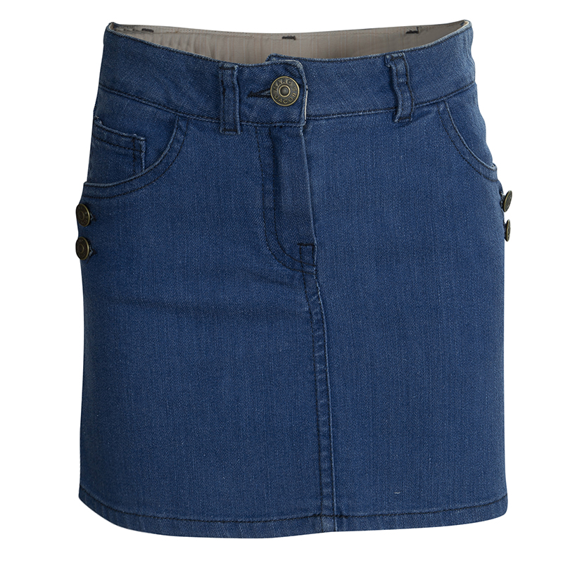 

Little Marc Jacobs Indigo Denim Mini Skirt, Blue