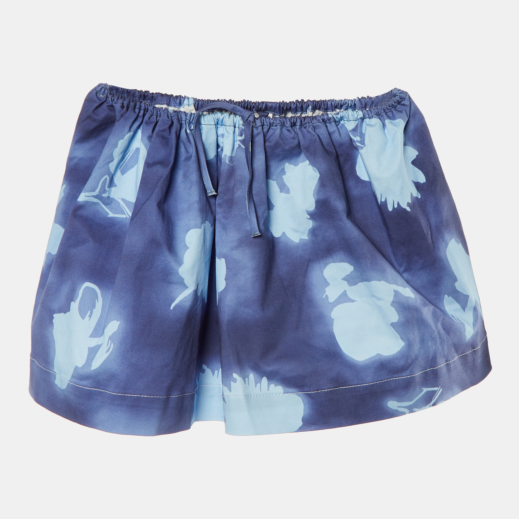 

Marni Kids Blue Printed Cotton Skirt Size 6Yrs