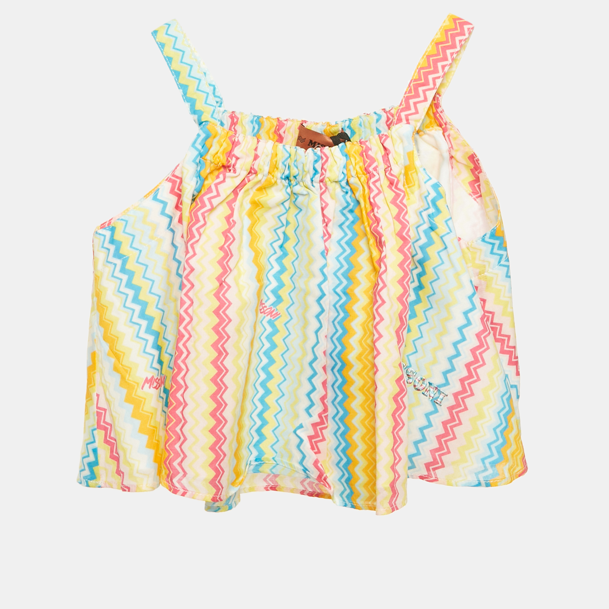 

Missoni Multicolor Zig Zag Print Cotton Top 6Yrs