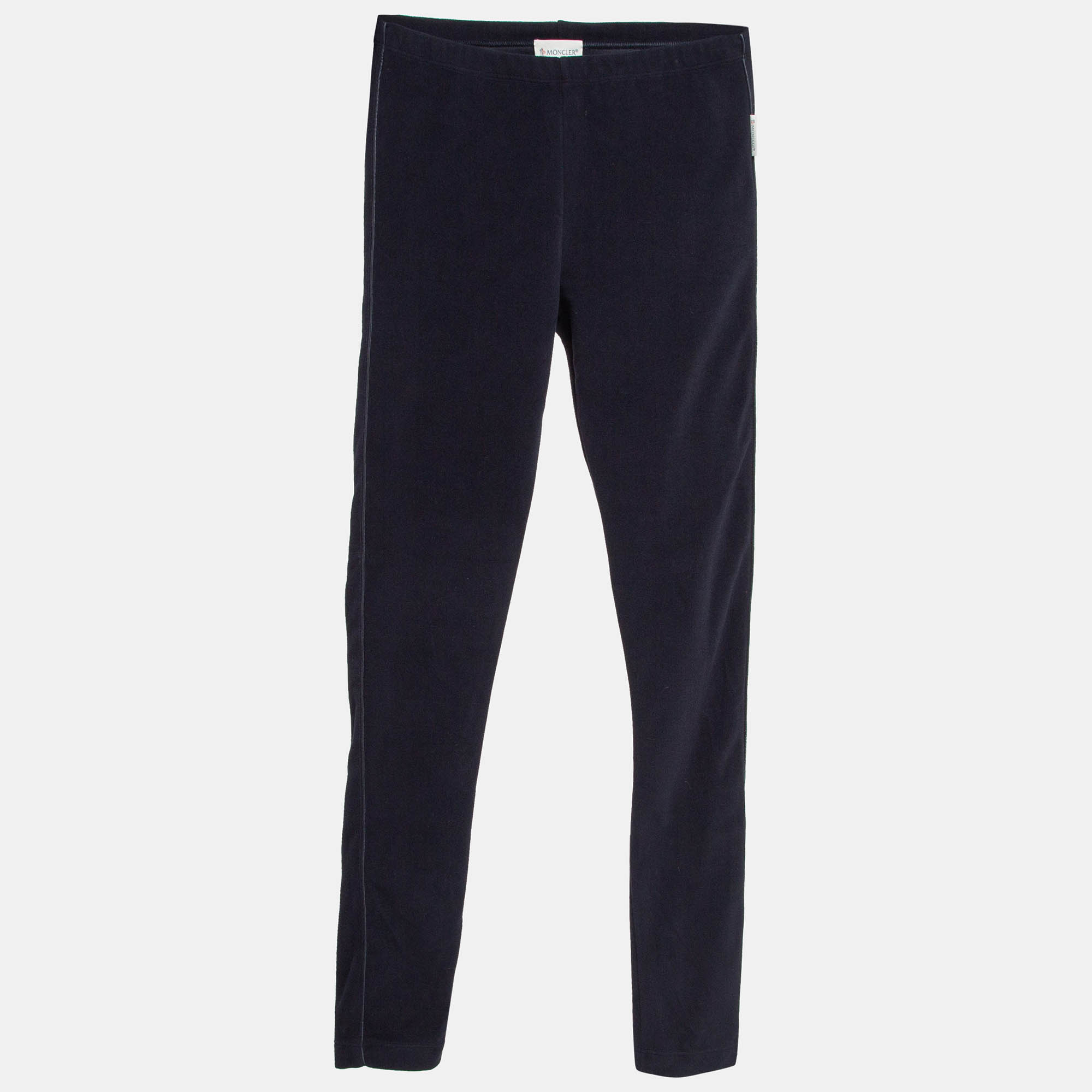 

Moncler Navy Blue Velvet Knit Leggings