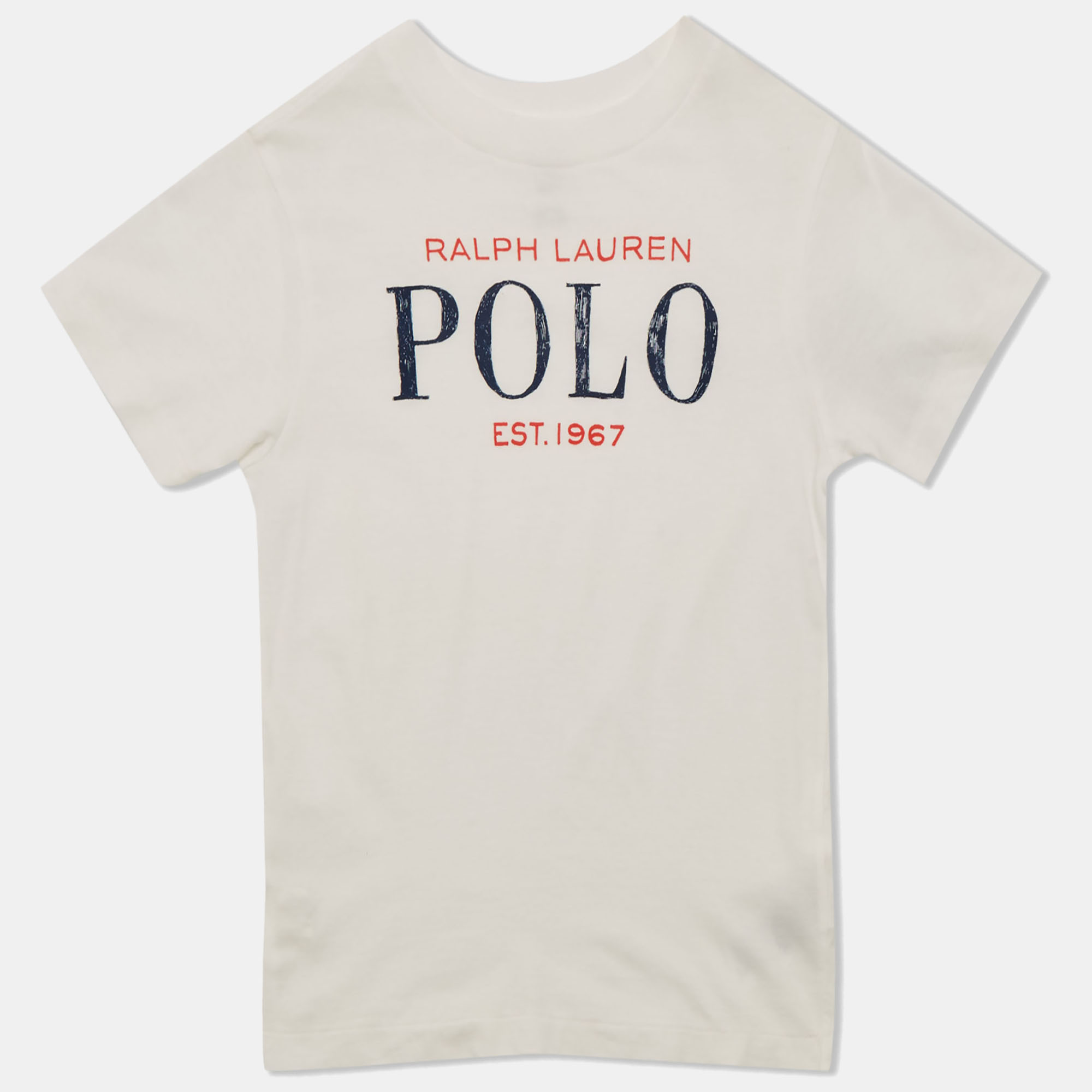 Polo Ralph Lauren Kids White Logo Print Jersey T-Shirt 3 Yrs