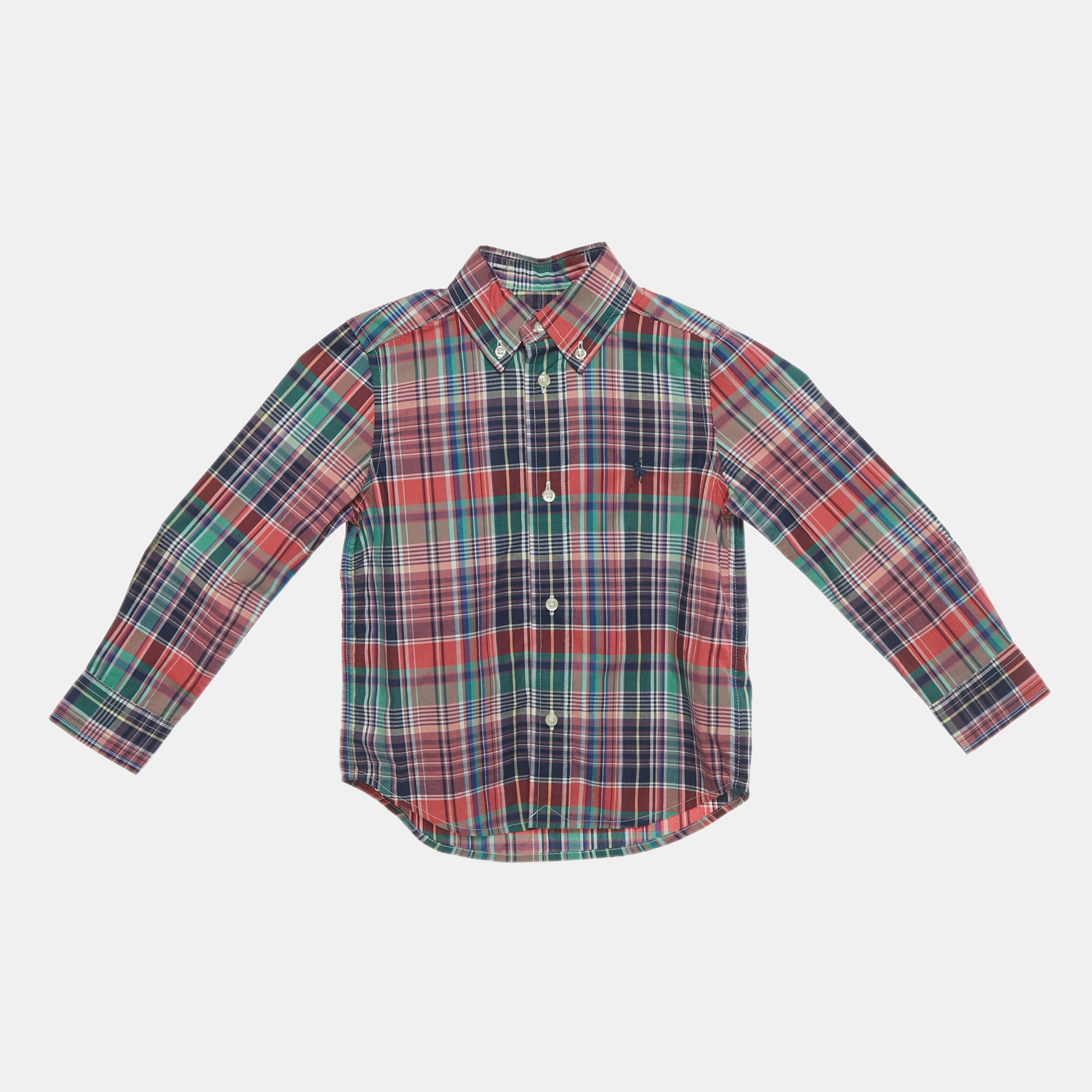 Pre-owned Polo Ralph Lauren Kids Multicolor Checks Cotton Shirt 3yrs