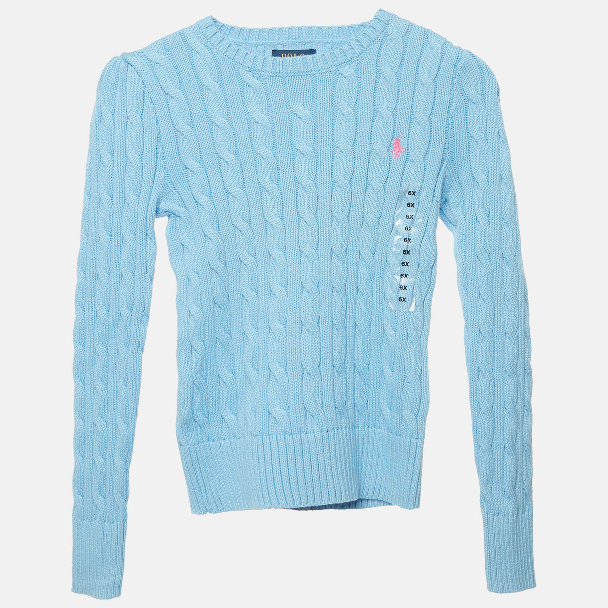 

Polo Ralph Lauren Kids Blue Cable Knit Long Sleeve Sweater 6Yrs