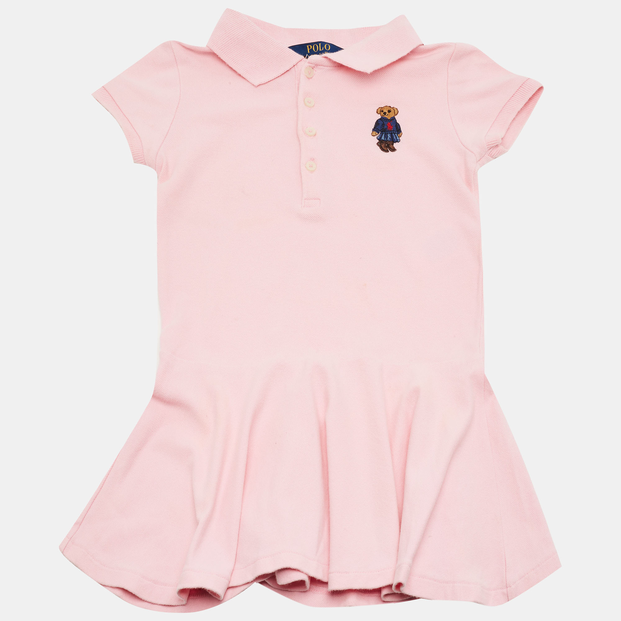 

Polo Ralph Lauren Kids Pink Cotton Pique Mini Dress 3Yrs