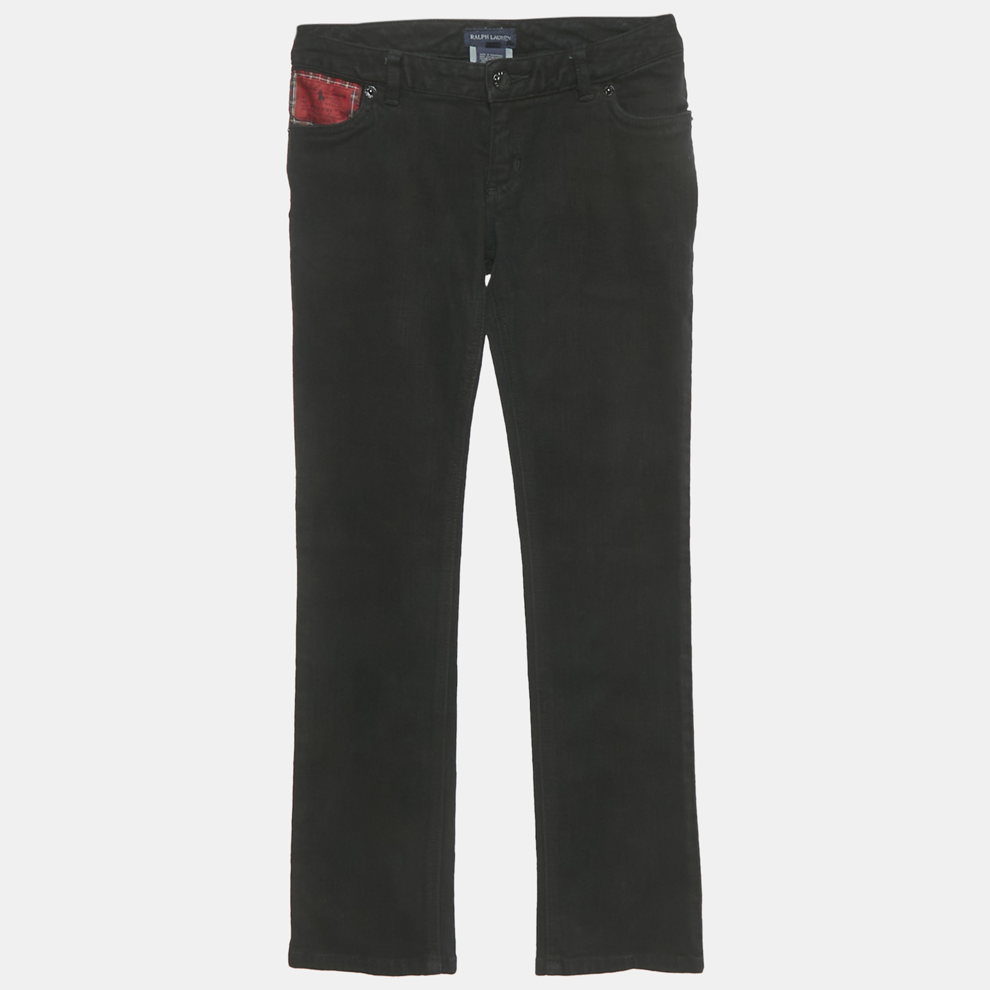 

Ralph Lauren Black Denim Skinny Jeans 8 Yrs Waist 23"