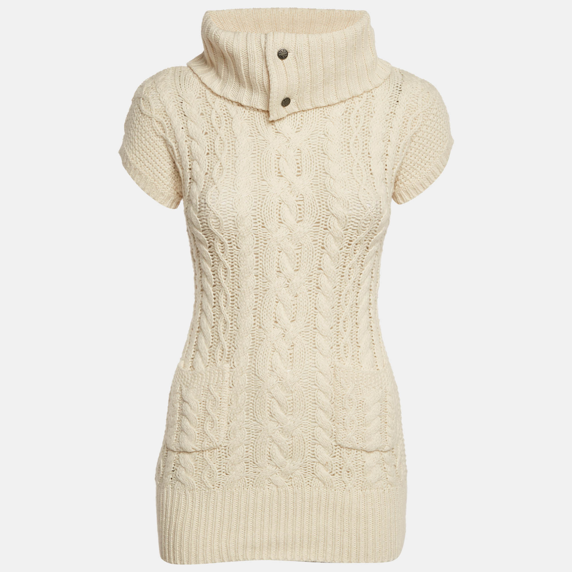 

Ralph Lauren Kids Cream Cable Knit Mini Dress 7 Yrs