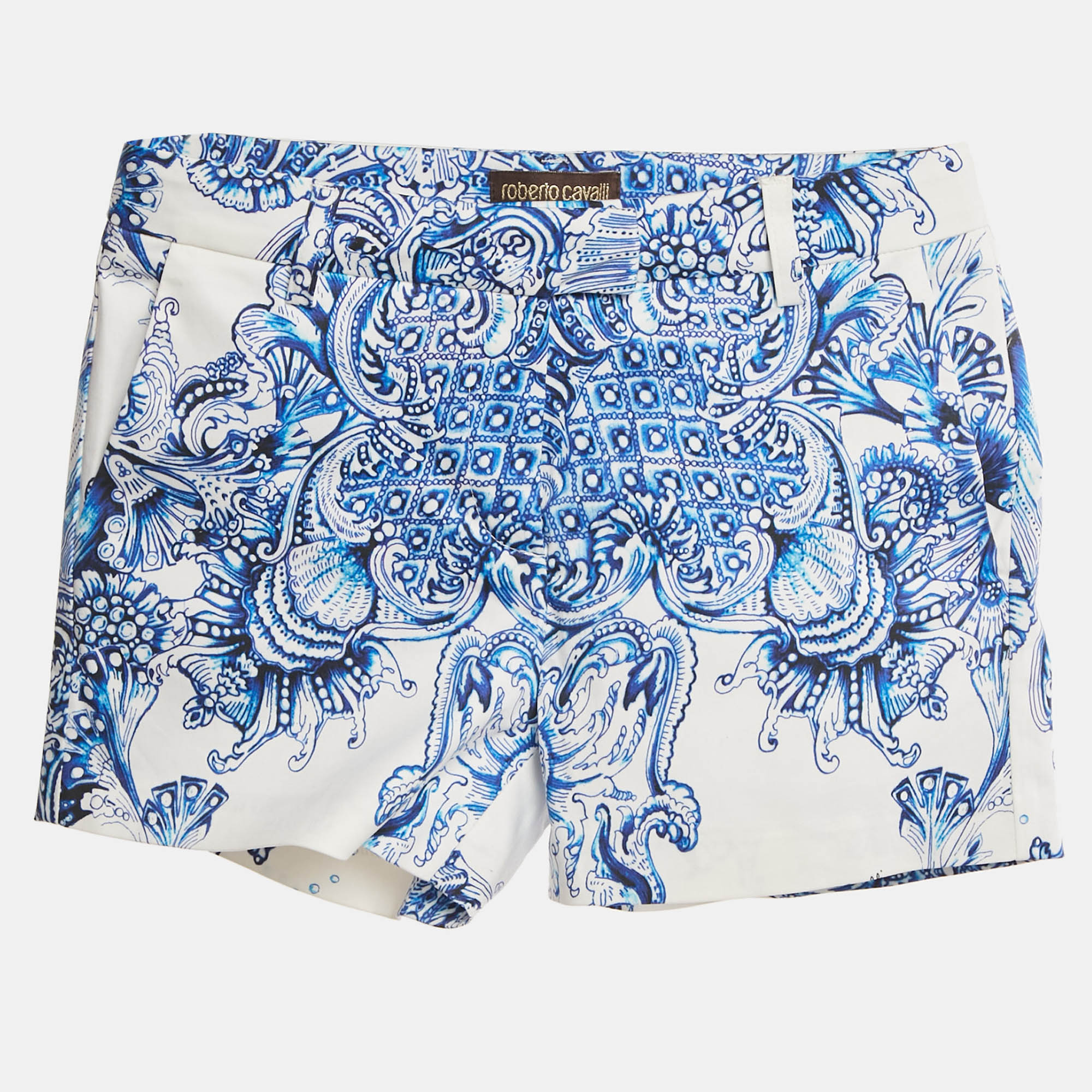 

Roberto Cavalli Kids White Printed Cotton Short 10-12 Yrs