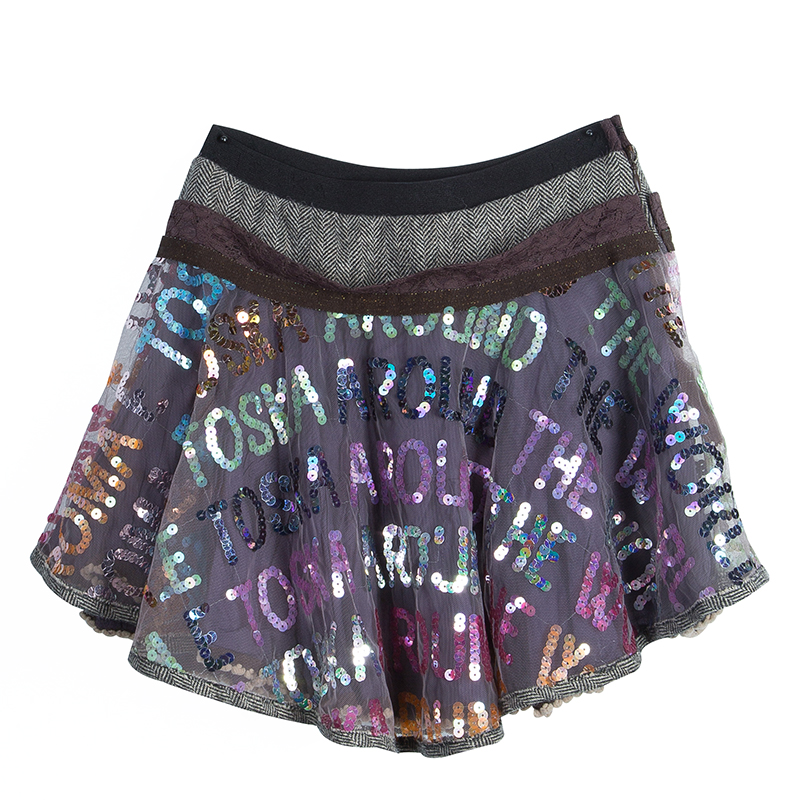 

Roma e Tosca Multicolor Sequin Embellished Skirt 10 Yrs