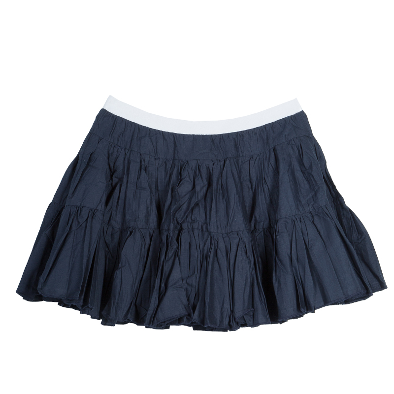 

Roma e Tosca Navy Blue Cotton Skirt