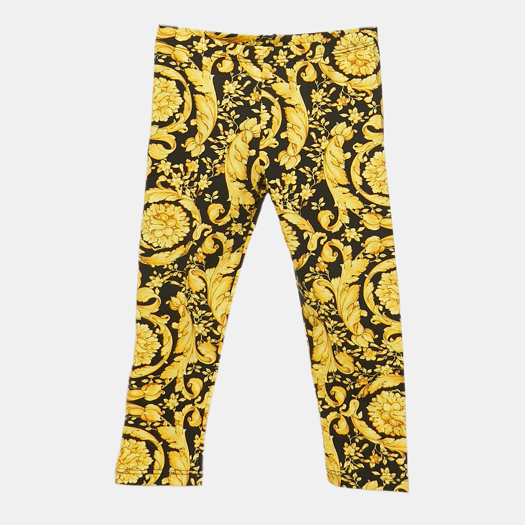 

Versace Kids Black/Gold Baroque Jersey Leggings 18/24M