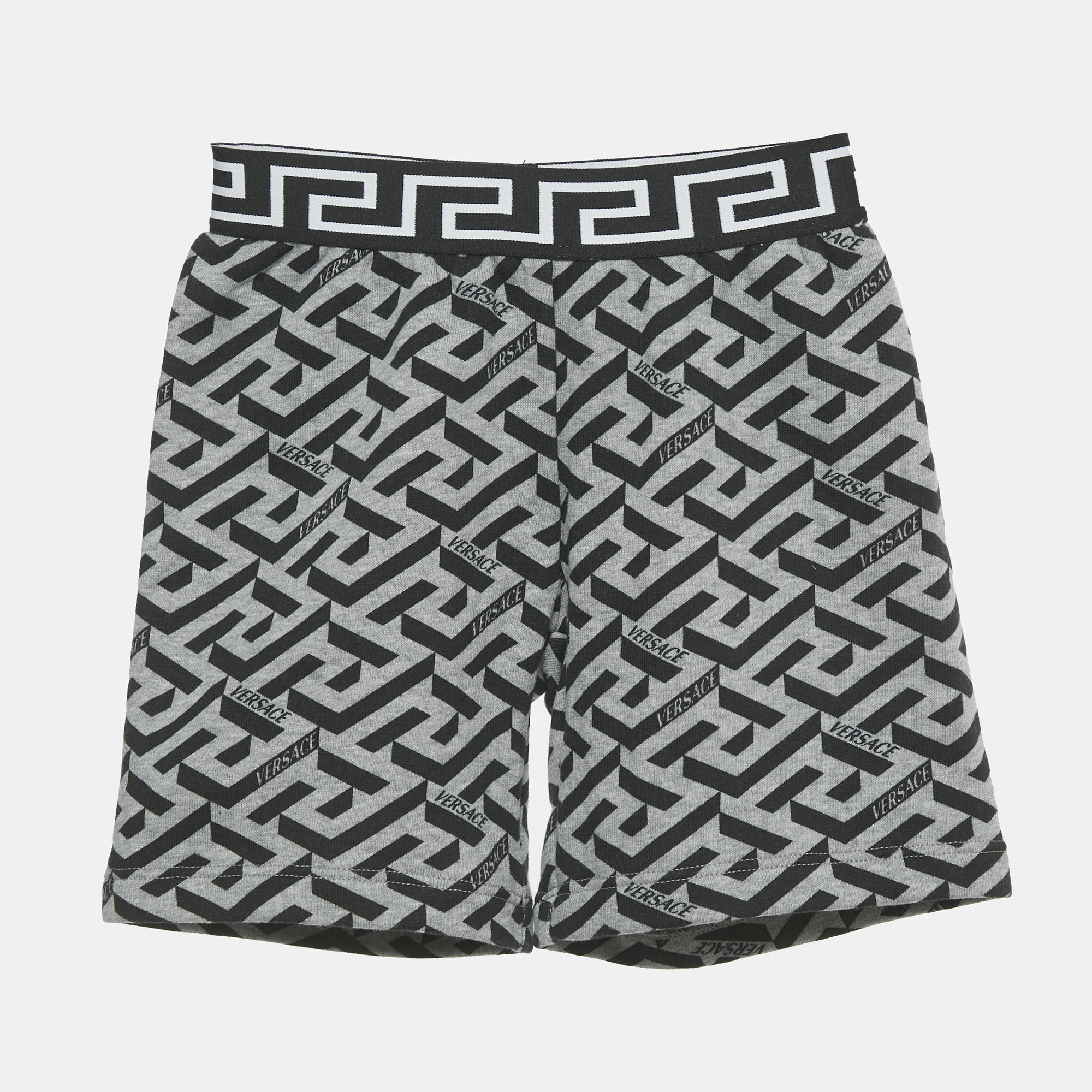 

Versace Kids Grey Printed Jersey Shorts 36M