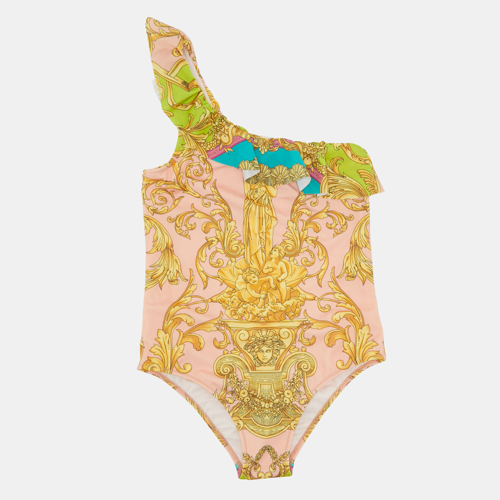 

Versace Kids Multicolor Barocco Goddess Jersey Swimsuit 12Yrs