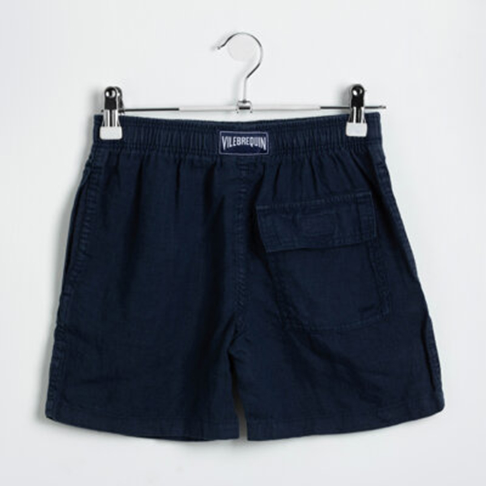 

Vilebrequin Blue Plain Linen Kids Shorts 10YRS (Available for UAE Customers Only