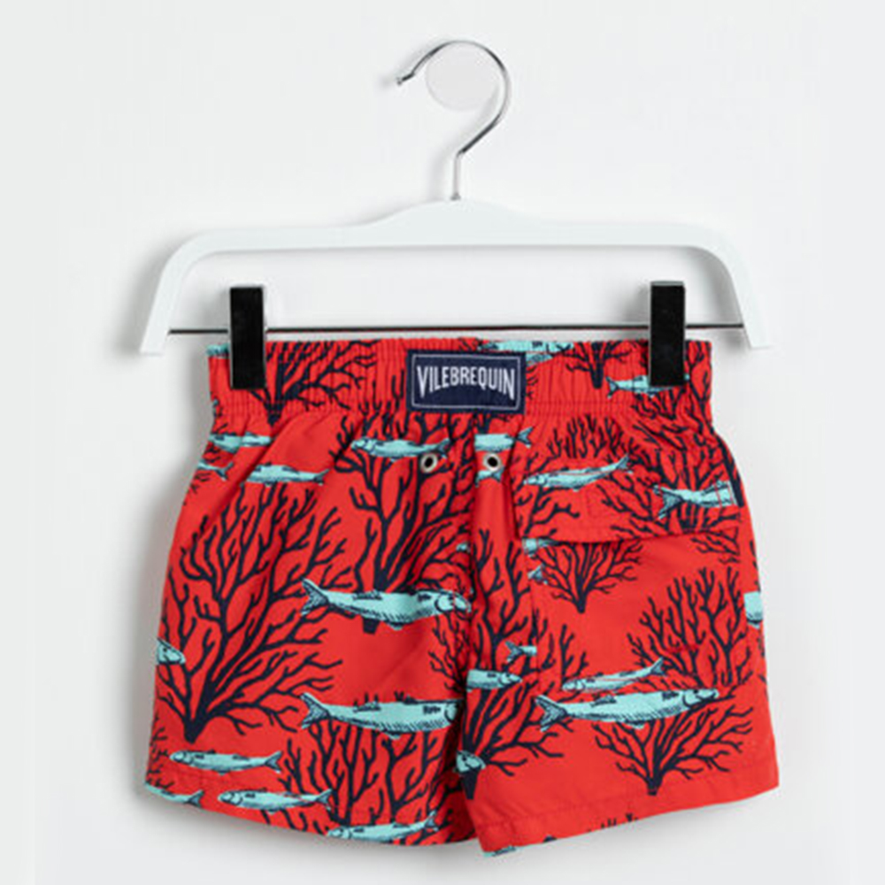 

Vilebrequin Red Coral and Fish Print Swim Kids Trunks 14YRS (Available for UAE Customers Only