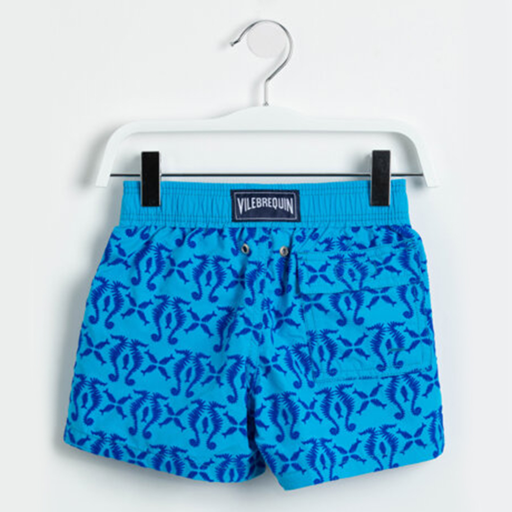 

Vilebrequin Aquamarine Embossed Print Swim Kids Trunks 10YRS (Available for UAE Customers Only, Blue