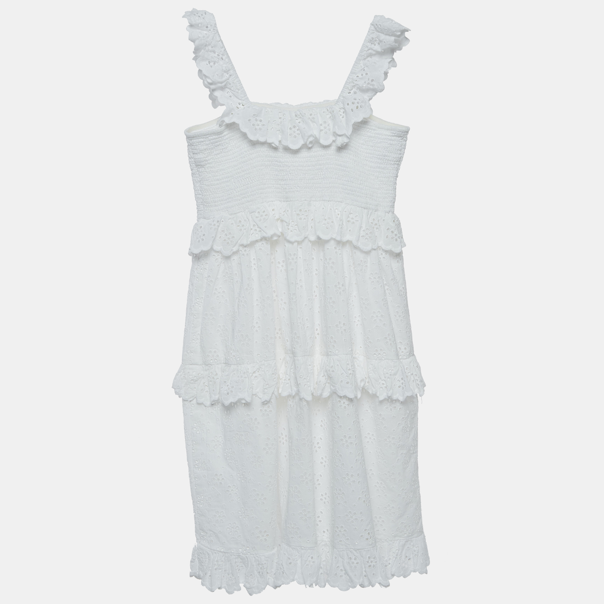 

Zimmermann White Eyelet Cotton Dress