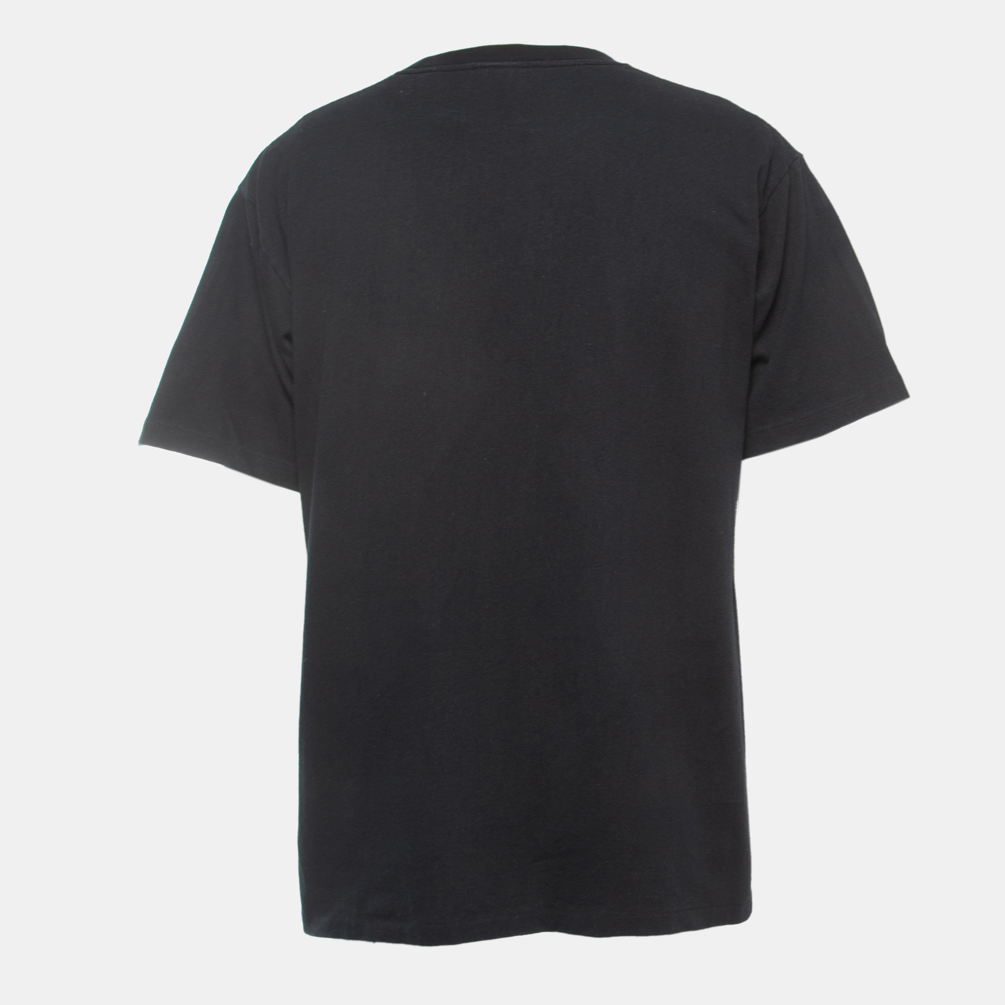 

A Bathing Ape Black Shark Zip Print Cotton Crew Neck T-Shirt