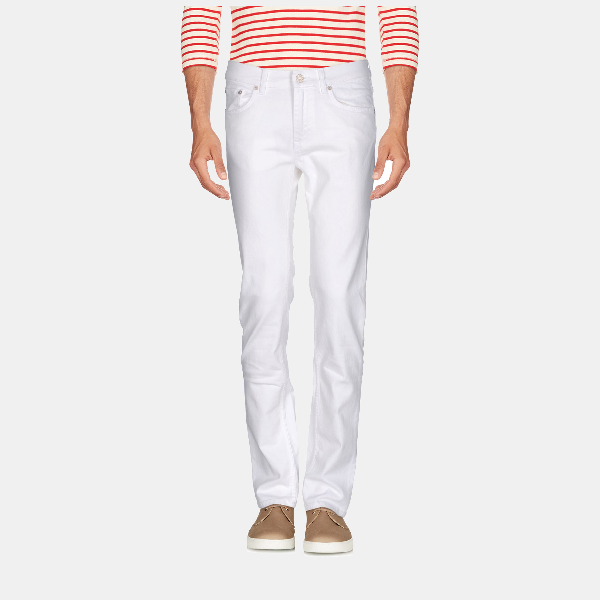 

Acne Studios Cotton Jeans 32W-32L, White