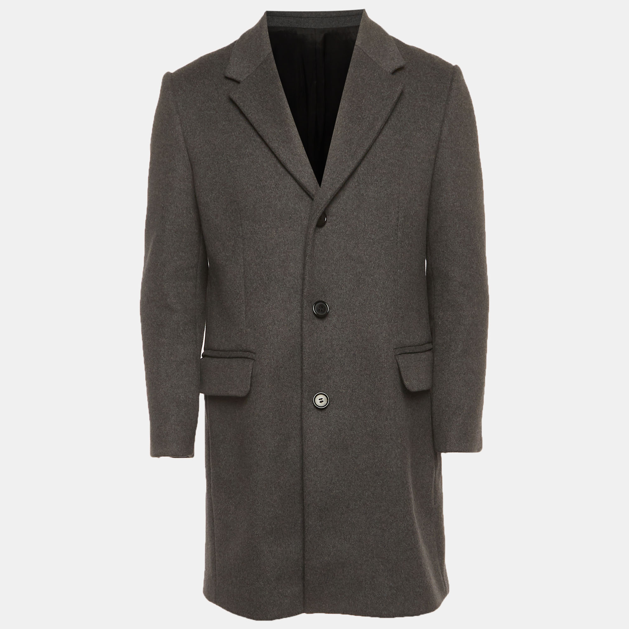 

Acne studios Grey Felt Wool Blend Gavin Overcoat S