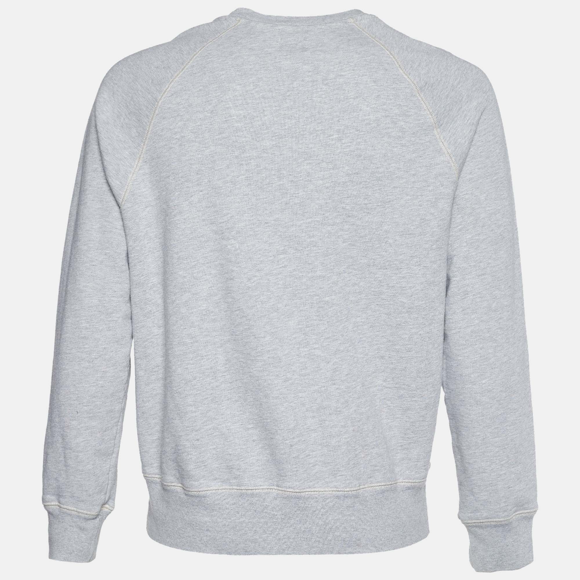 

Acne Studios Grey Cotton Knit OMG Sweatshirt