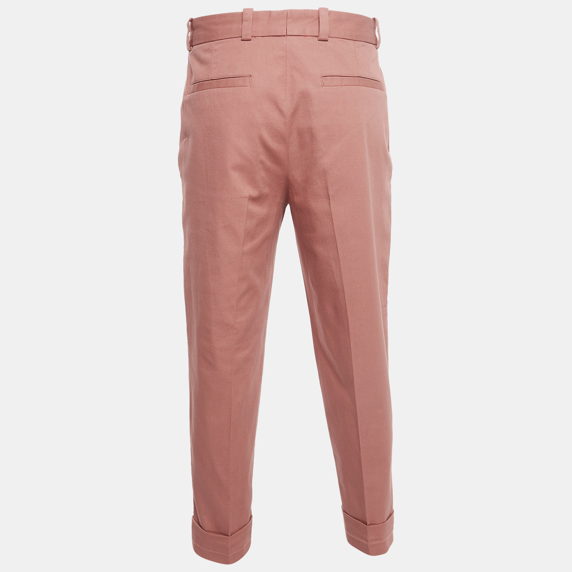 

Acne Studios Pink Cotton Pleated Trousers