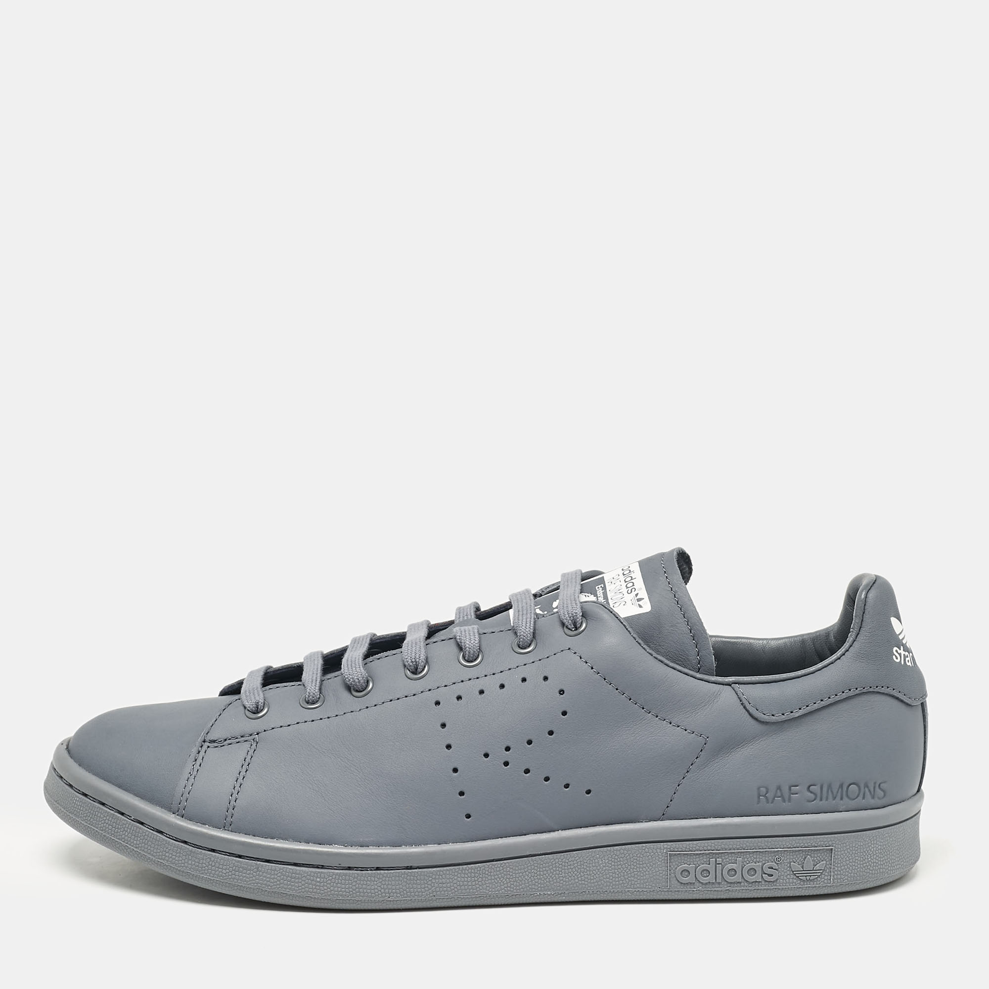 

Adidas By Raf Simons Grey Leather Stan Smith Sneakers Size 45 1/3