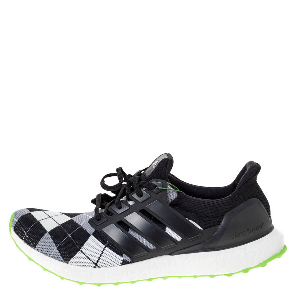 

Adidas Multicolor Knit Fabric And Rubber Ultra Boost Kris Van Assche Sneaker Size, Black