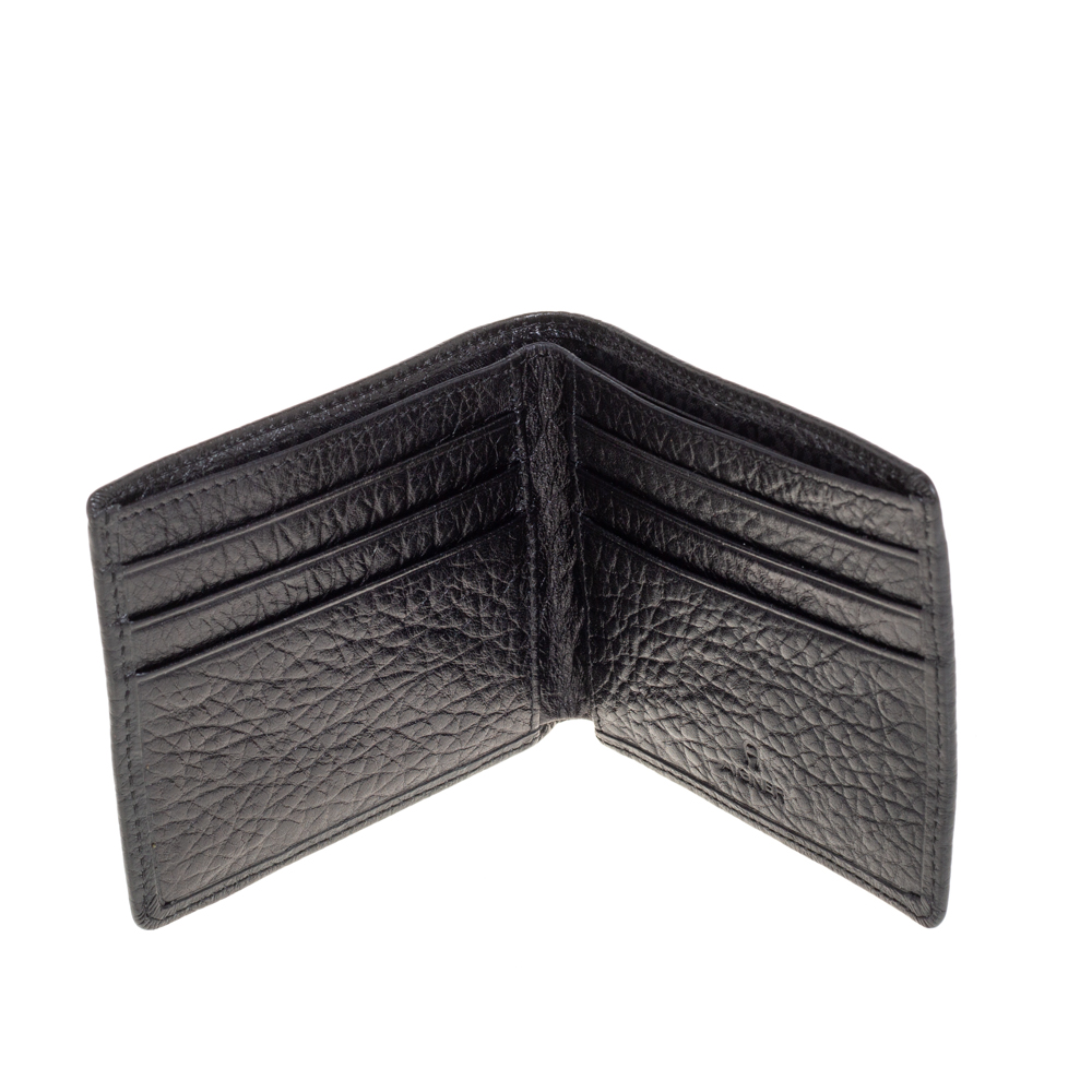 

Aigner Black Leather Bifold Wallet