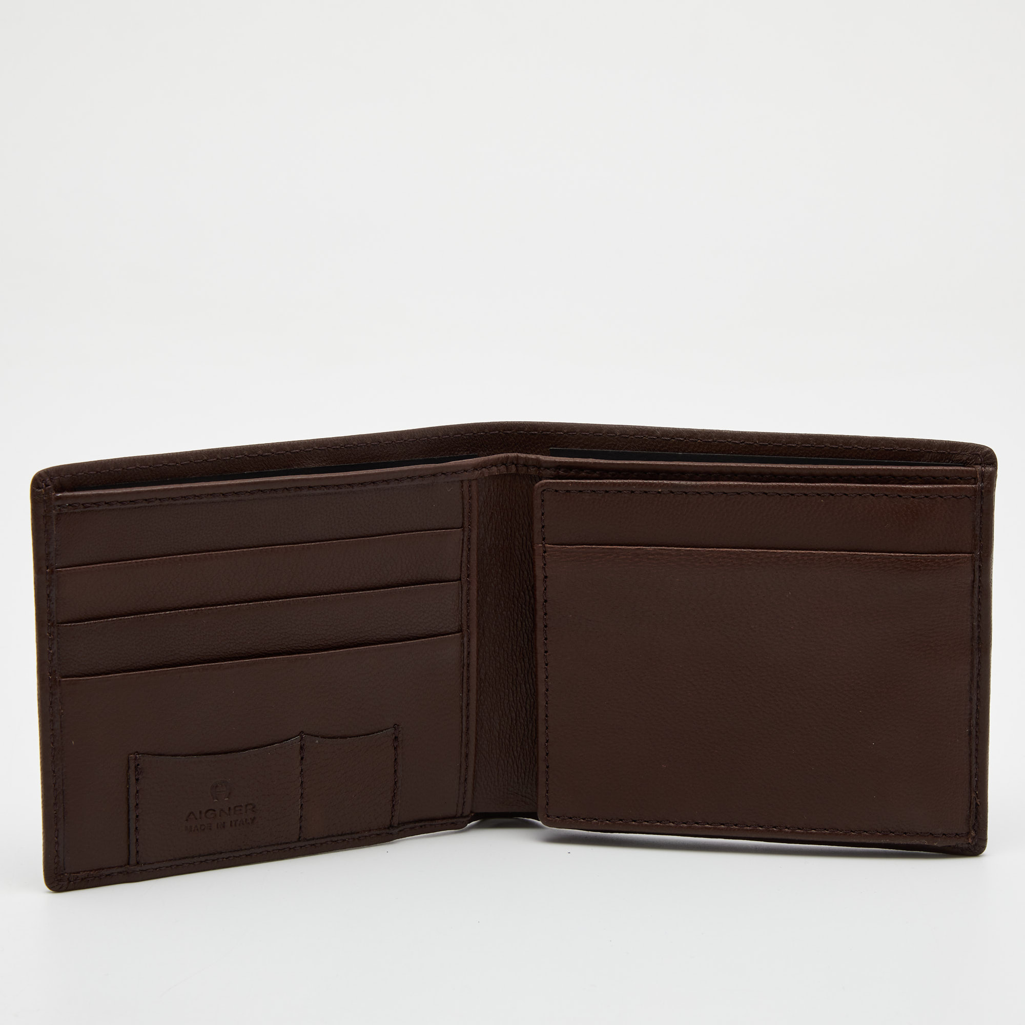 

Aigner Brown Leather Bifold Wallet