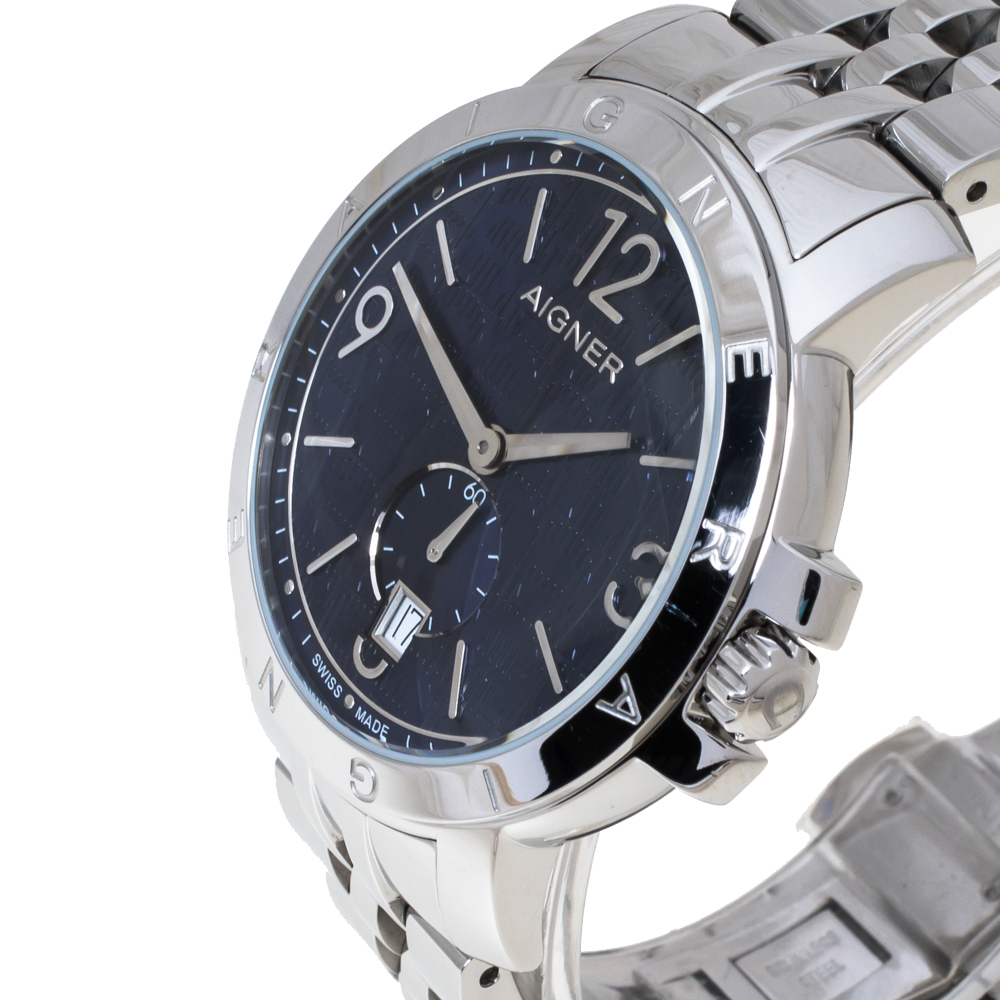 

Aigner Blue Stainless Steel Triento A09000 Men's Wristwatch