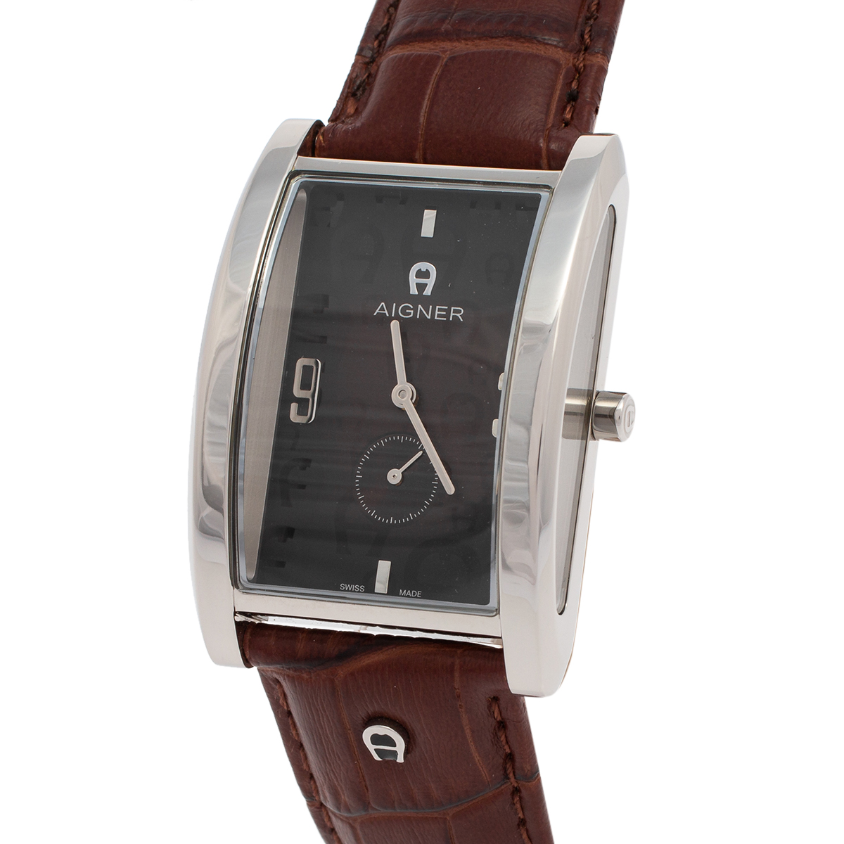 

Aigner Brown Stainless Steel Modena Nudo A16100 Men's Wristwatch