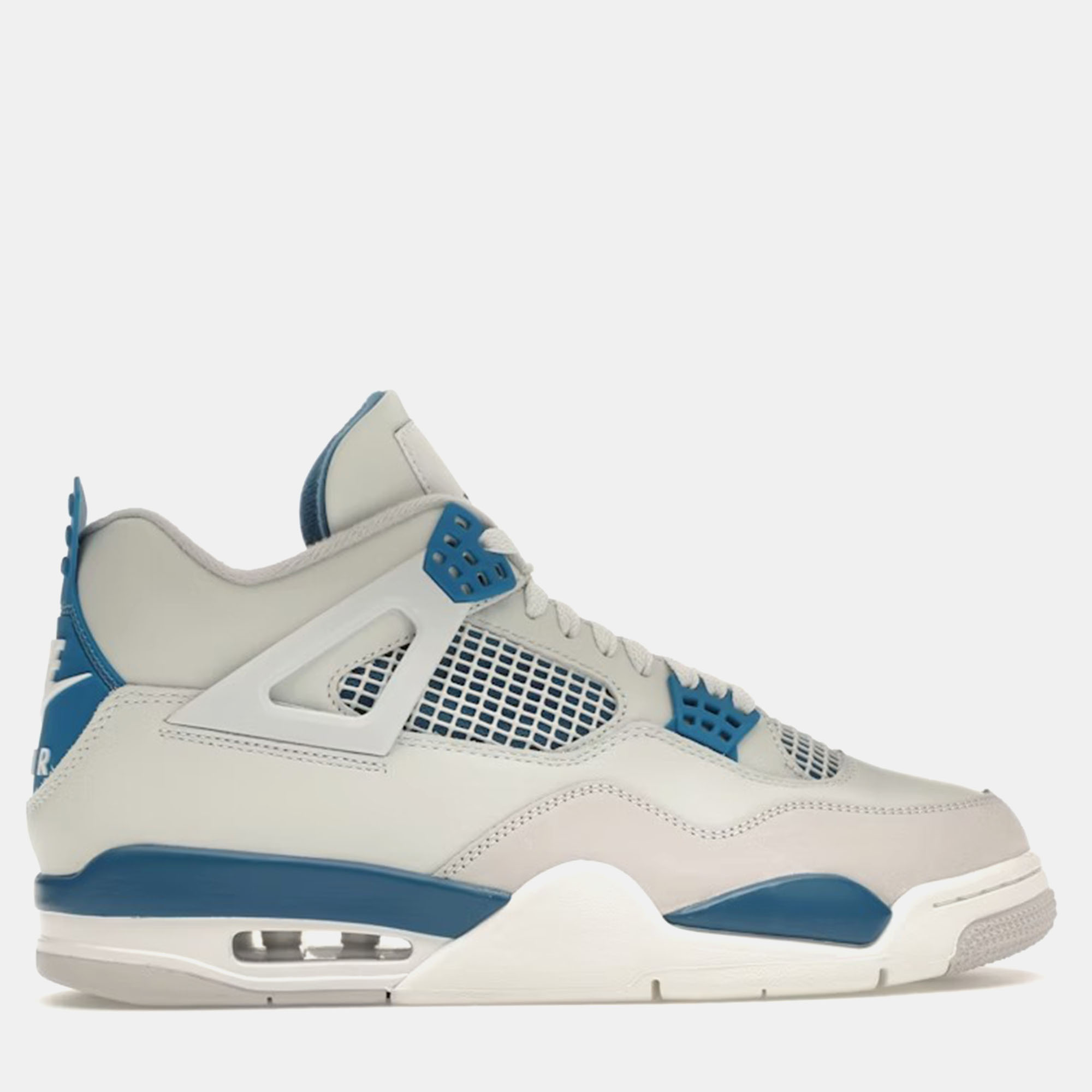 

Air Jordan Off-White Leather Jordan 4 Retro Military Blue (2024) Sneakers Size EU