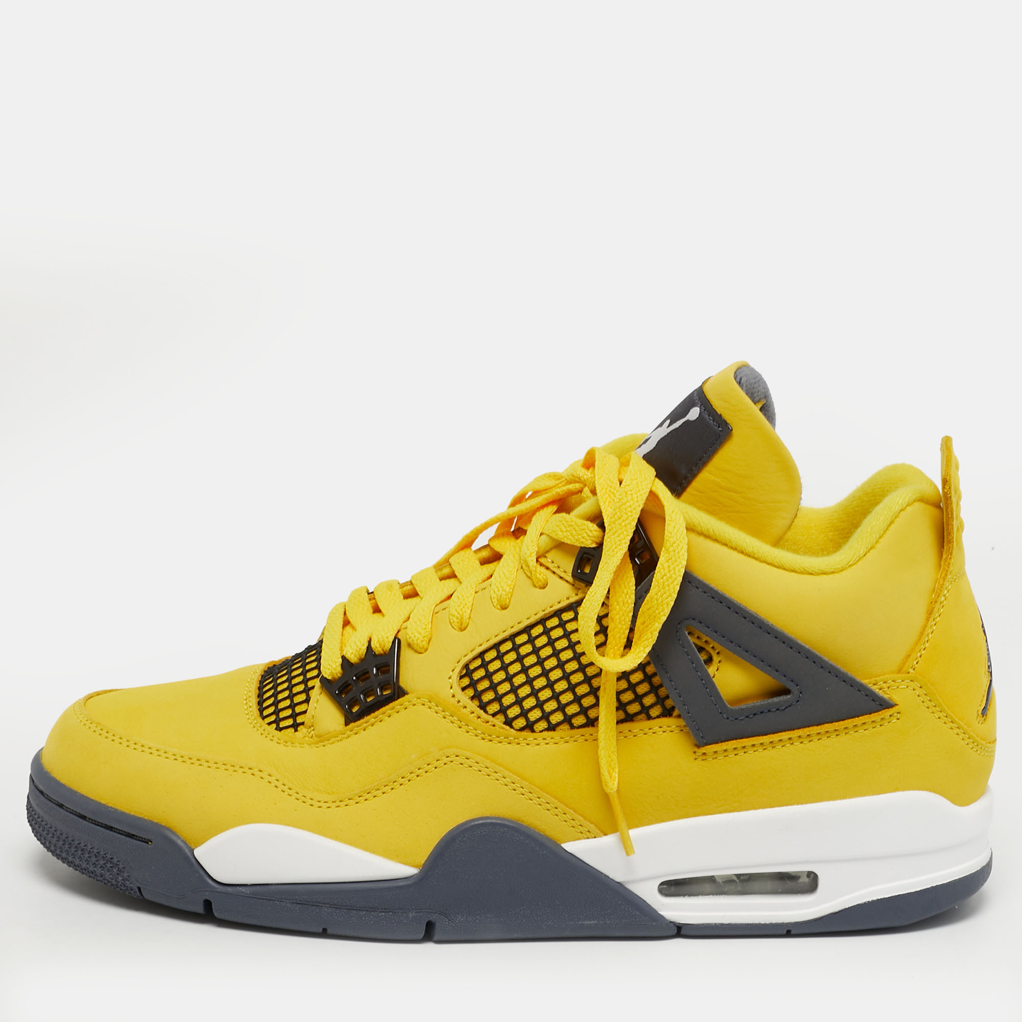 

Air Jordans Jordan 4 Retro Lightning Size 45 Yellow Nubuck Leather High Top Sneakers