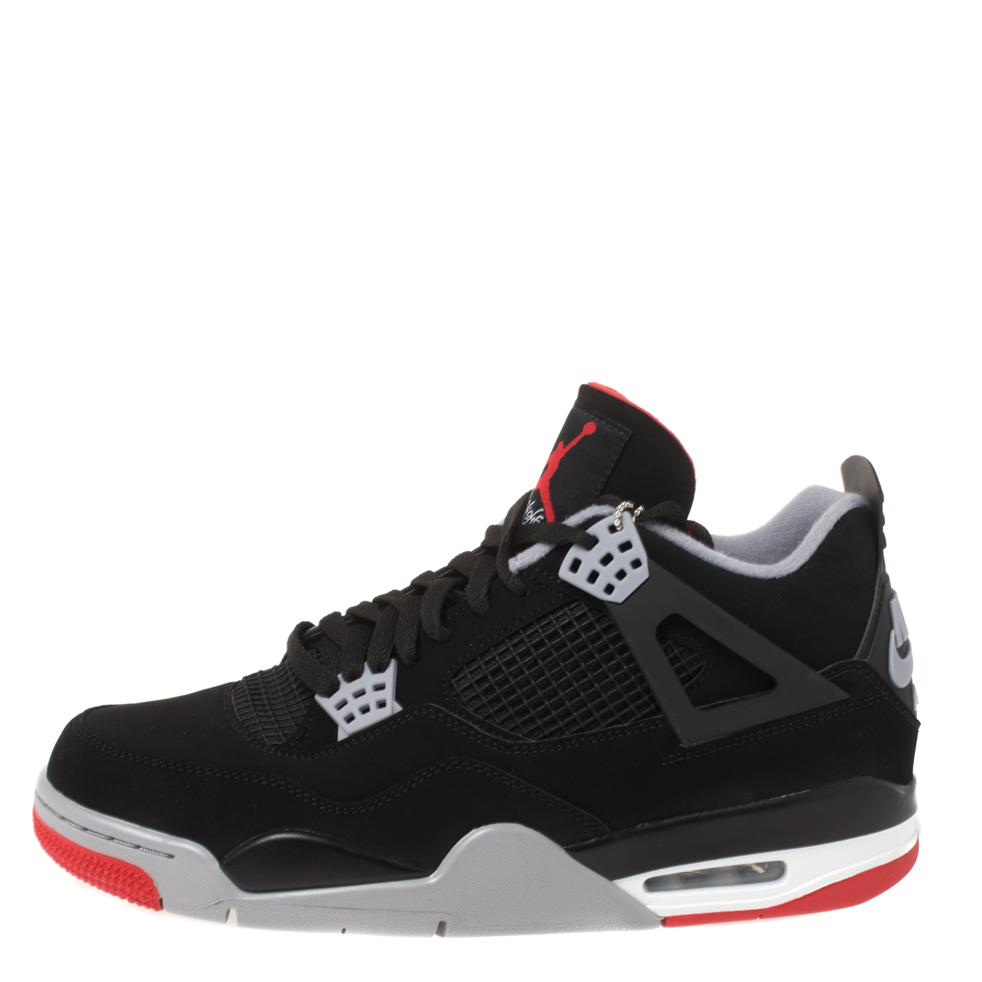 

Air Jordan Black/Red Suede 4 Retro Bred 2019 Release Sneakers Size