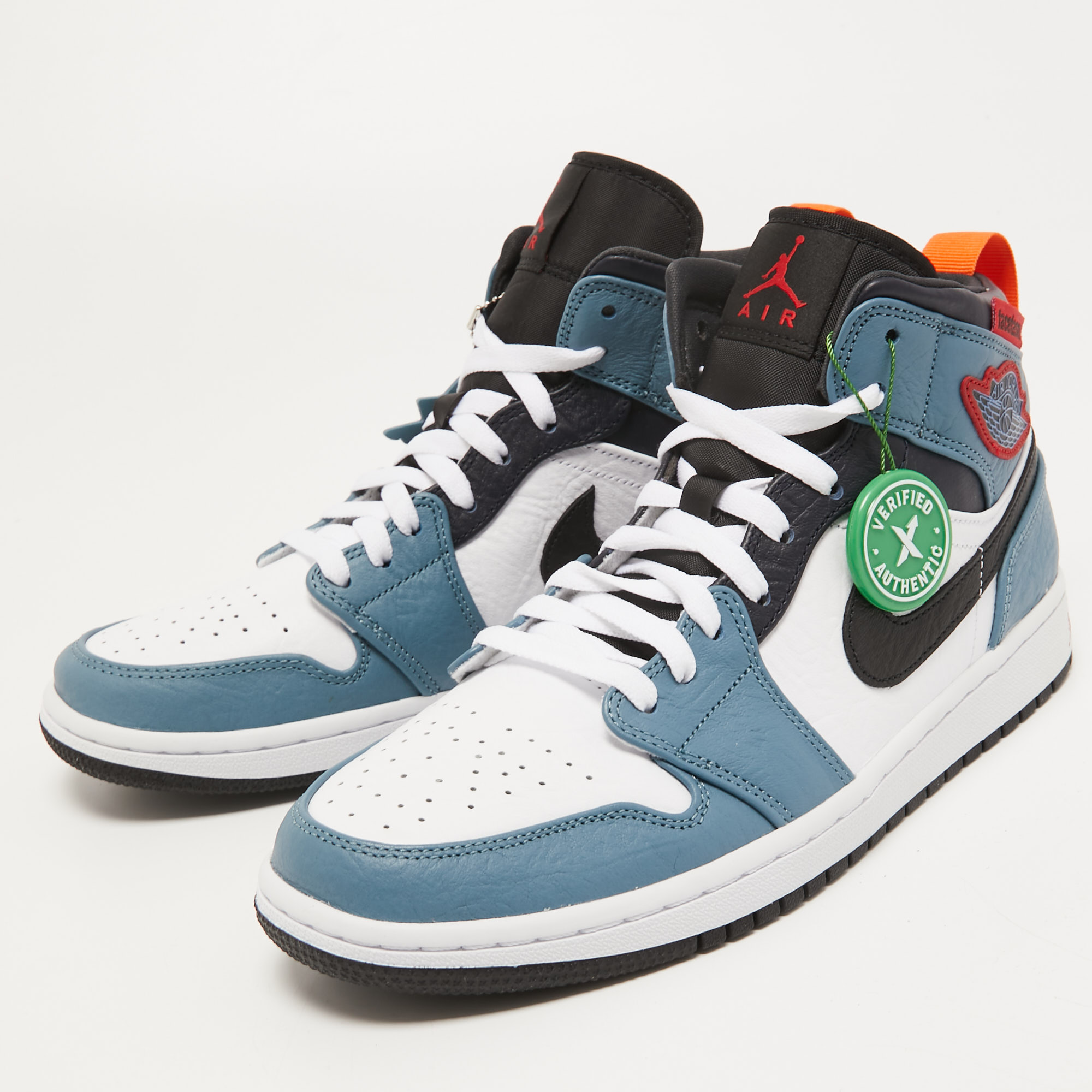 

Air Jordans Multicolor Leather Jordan 1 Mid Sneakers Size