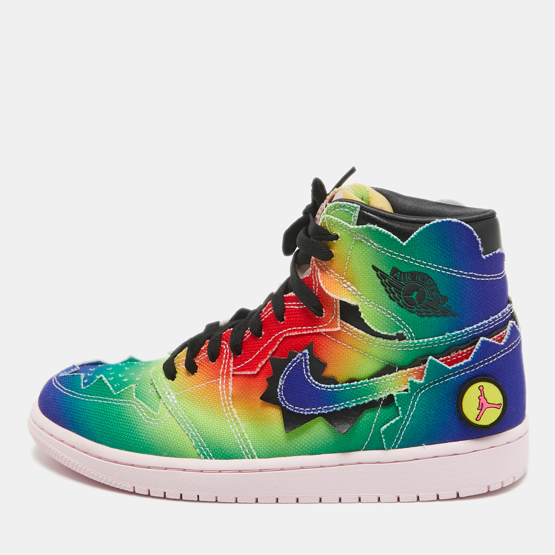 

Air Jordans Multicolor Canvas Jordan 1 Retro High J Balvin Sneakers Size 42