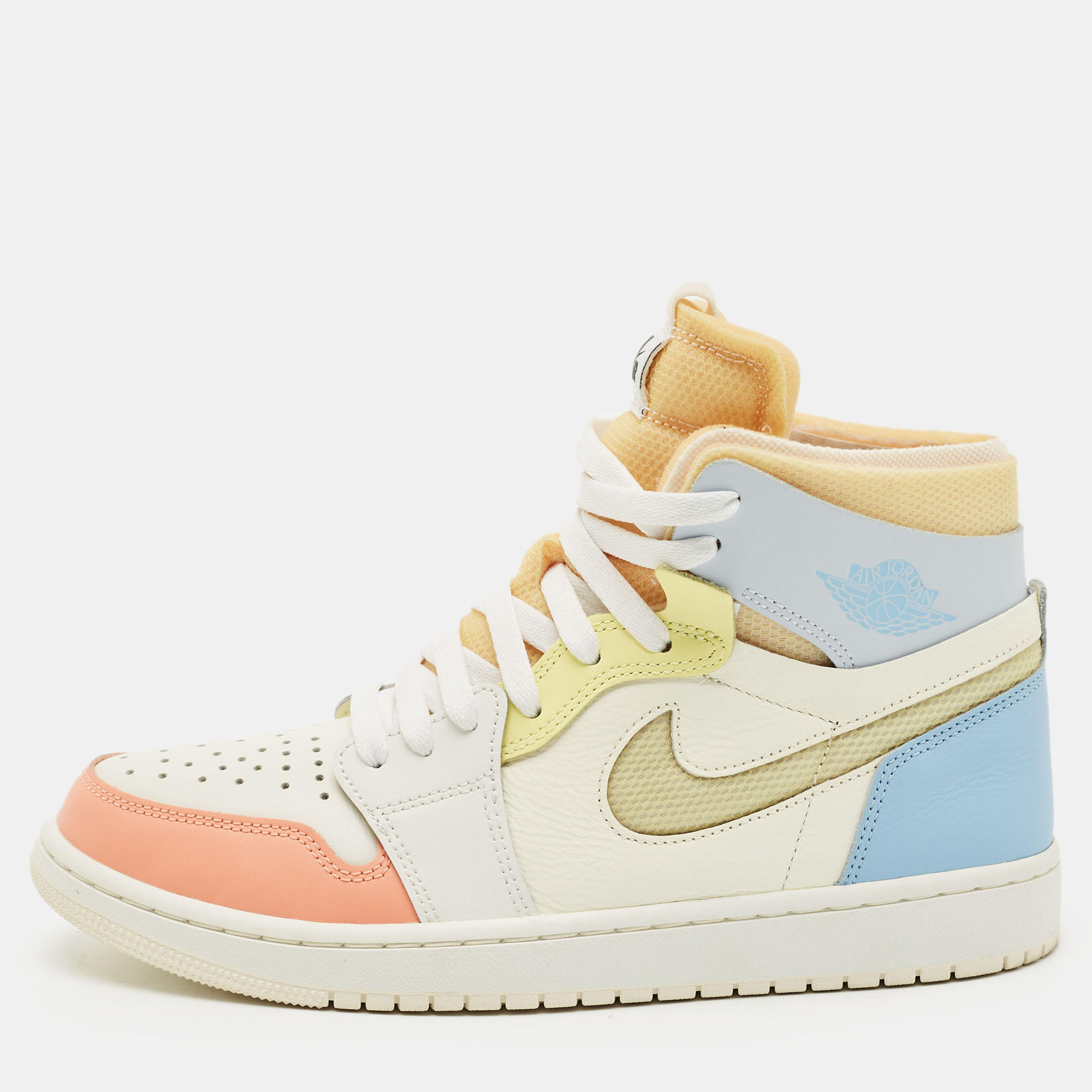 

Air Jordans Multicolor Leather and Mesh Jordan 1 High Zoom Air CMFT To My First Coach Sneakers Size 42.5