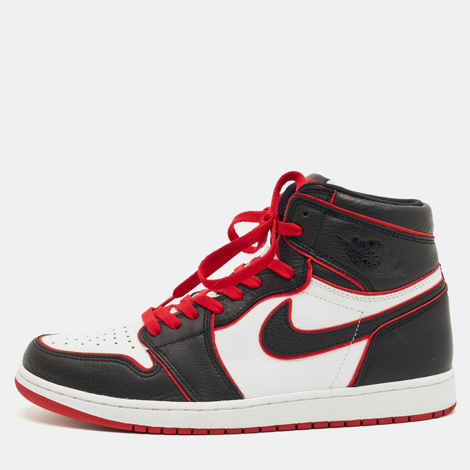 

Air Jordans Multicolor Leather Jordan 1 Retro High Bloodline Sneakers Size 45.5