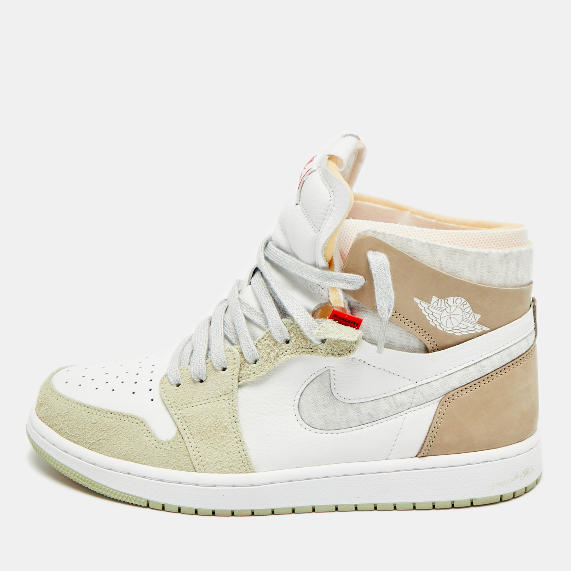 

Air Jordans Jordan 1 Size  Multicolor Leather and Suede High Top Sneakers