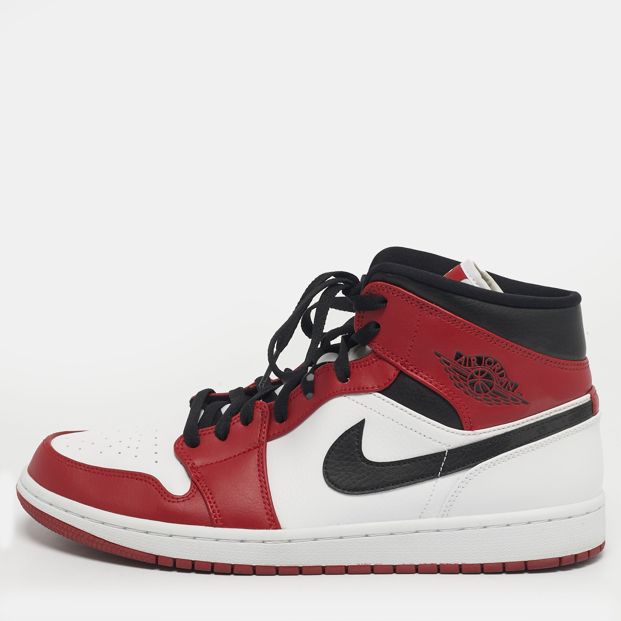 

Air Jordans Jordan 1 Chicago Size 45 Multicolor Leather Mid Top Sneakers