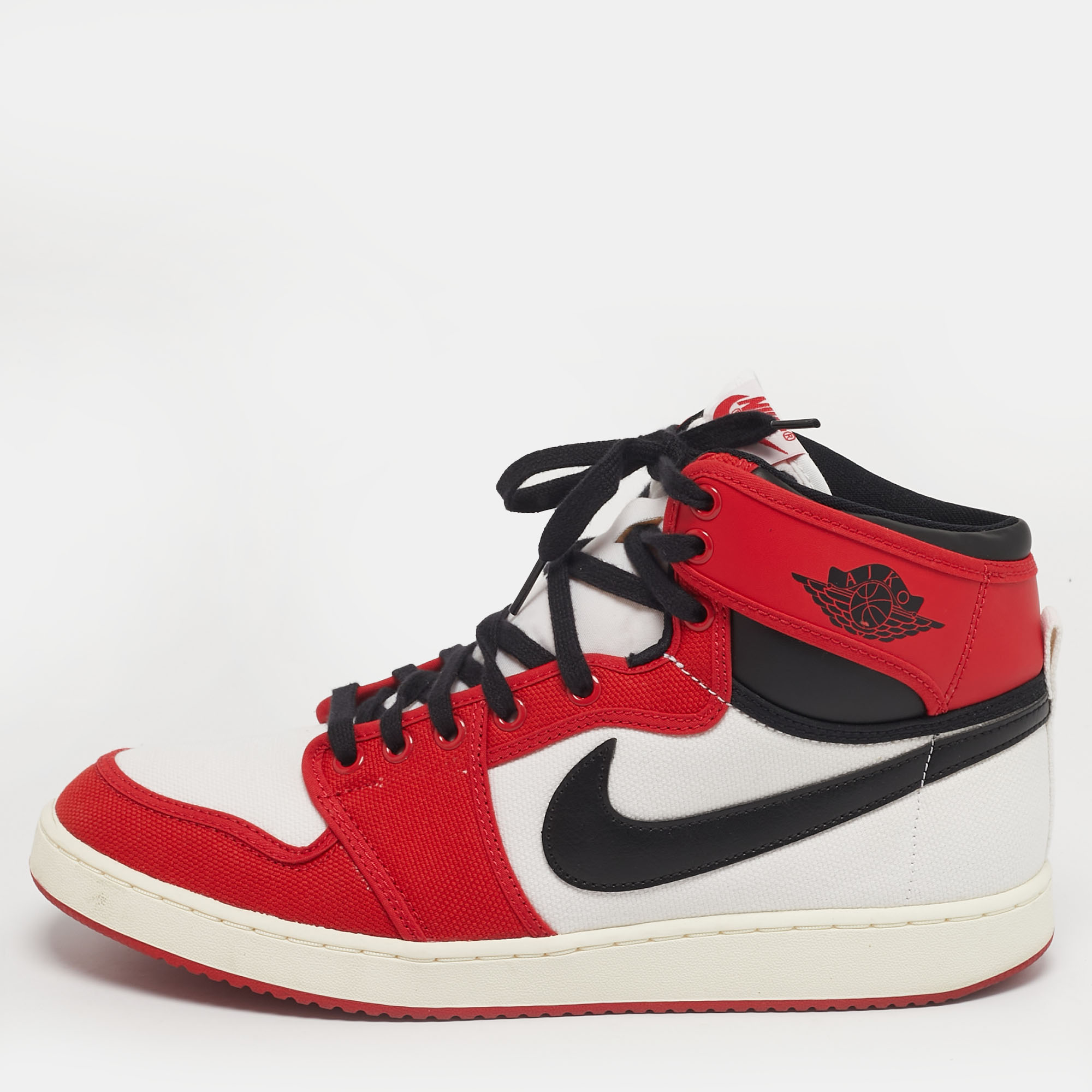 

Air Jordans Jordan 1 Retro AJKO Chicago Size 45 Multicolor Canvas and Leather High Top Sneakers