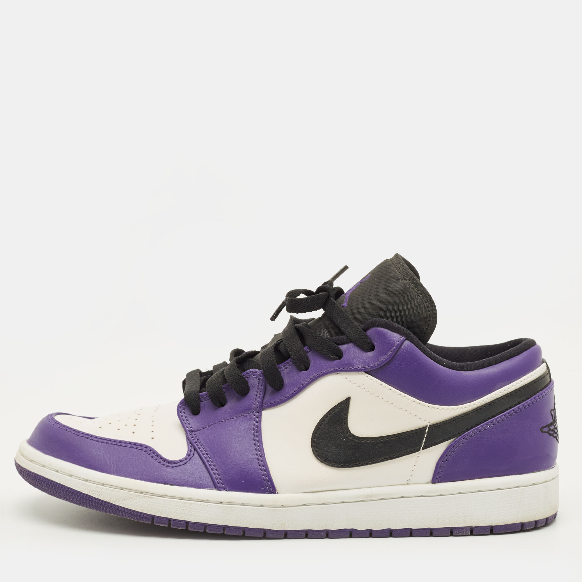

Air Jordans Jordan 1 Court Purple White Size 45 Multicolor Leather Low Top Sneakers