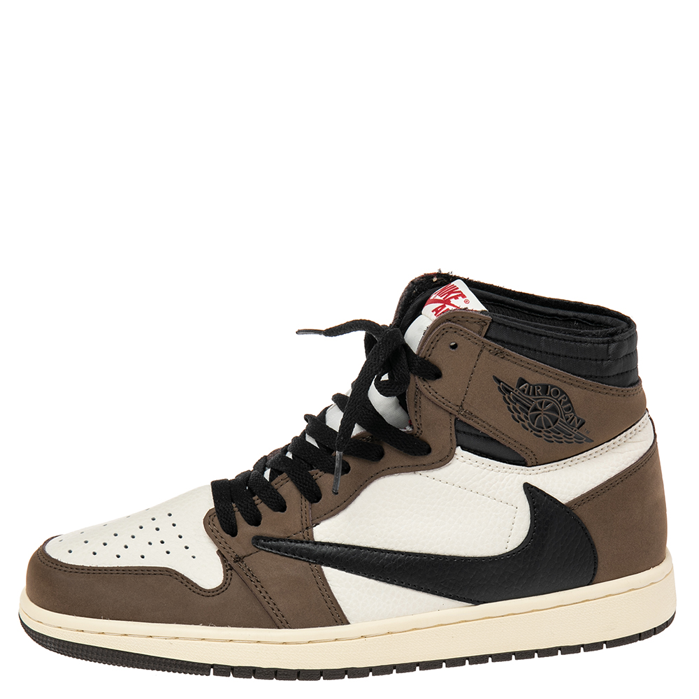 

Air Jordan Multicolor Leather 1 Retro COJP High Top Sneakers Size