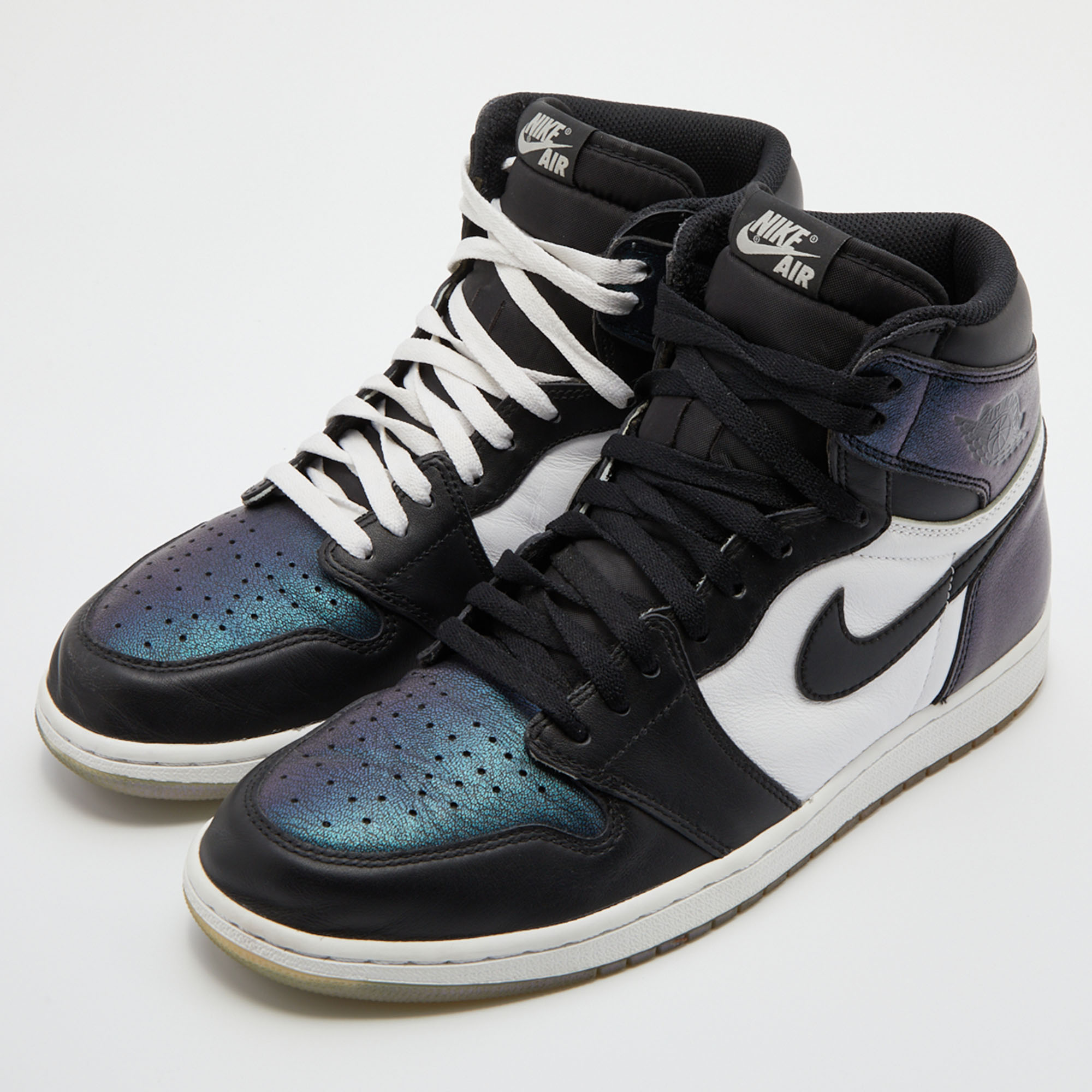

Air Jordans Multicolor Leather Air Jordan 1 Retro High Top Sneakers Size
