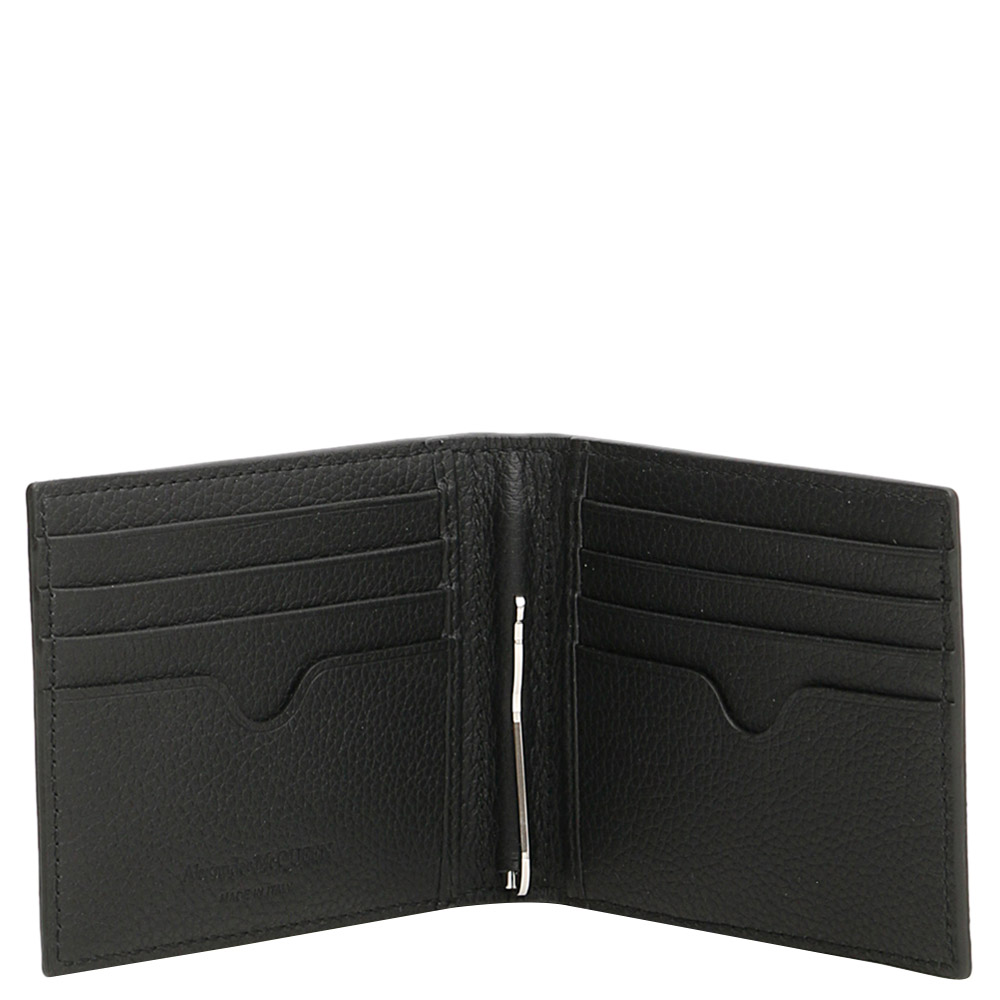 

Alexander McQueen Black Leather Money Clip