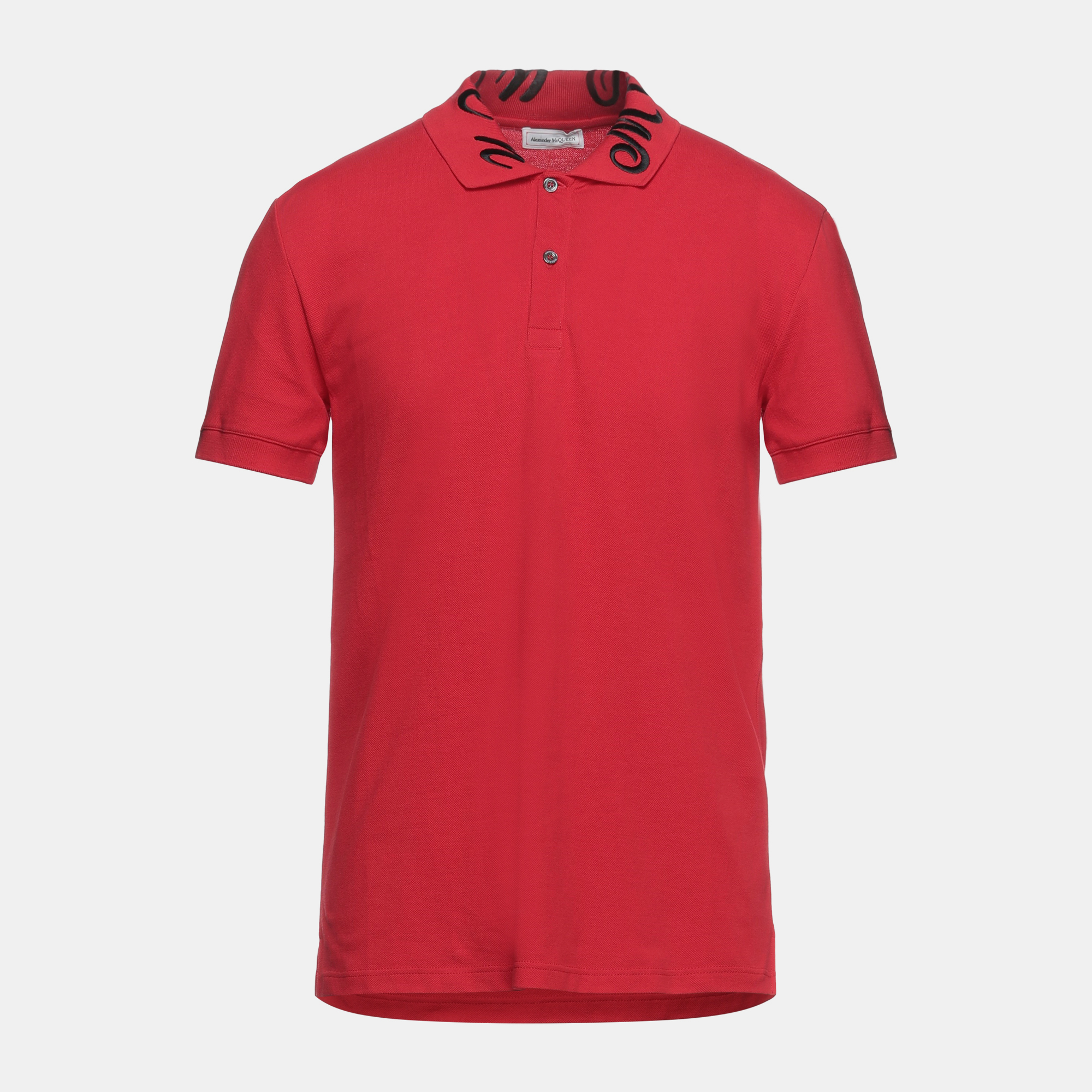 

Alexander McQueenCotton Polo shirts, Red
