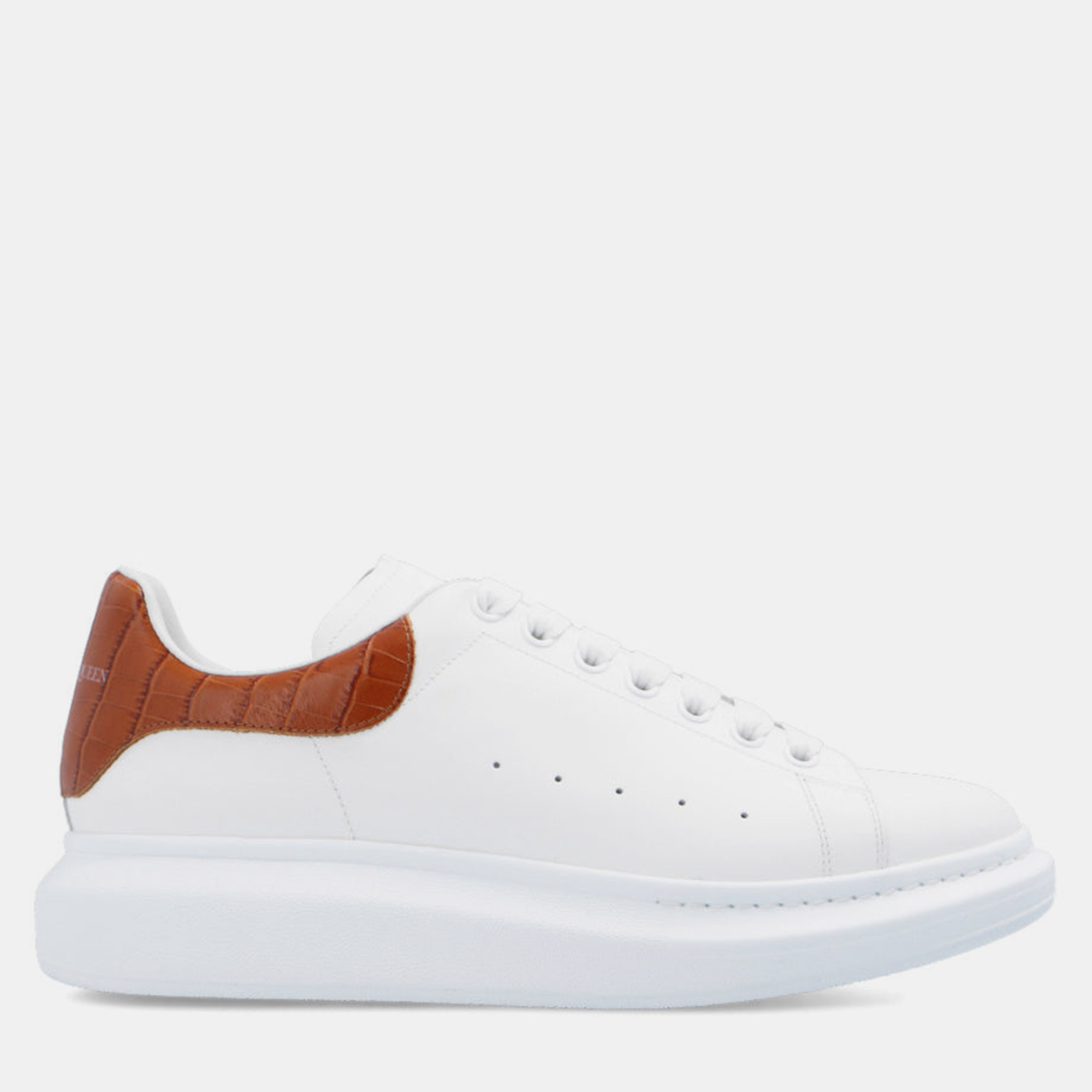 

Alexander McQueen Oversized Sneaker White Cedar Croc Size 39, Brown