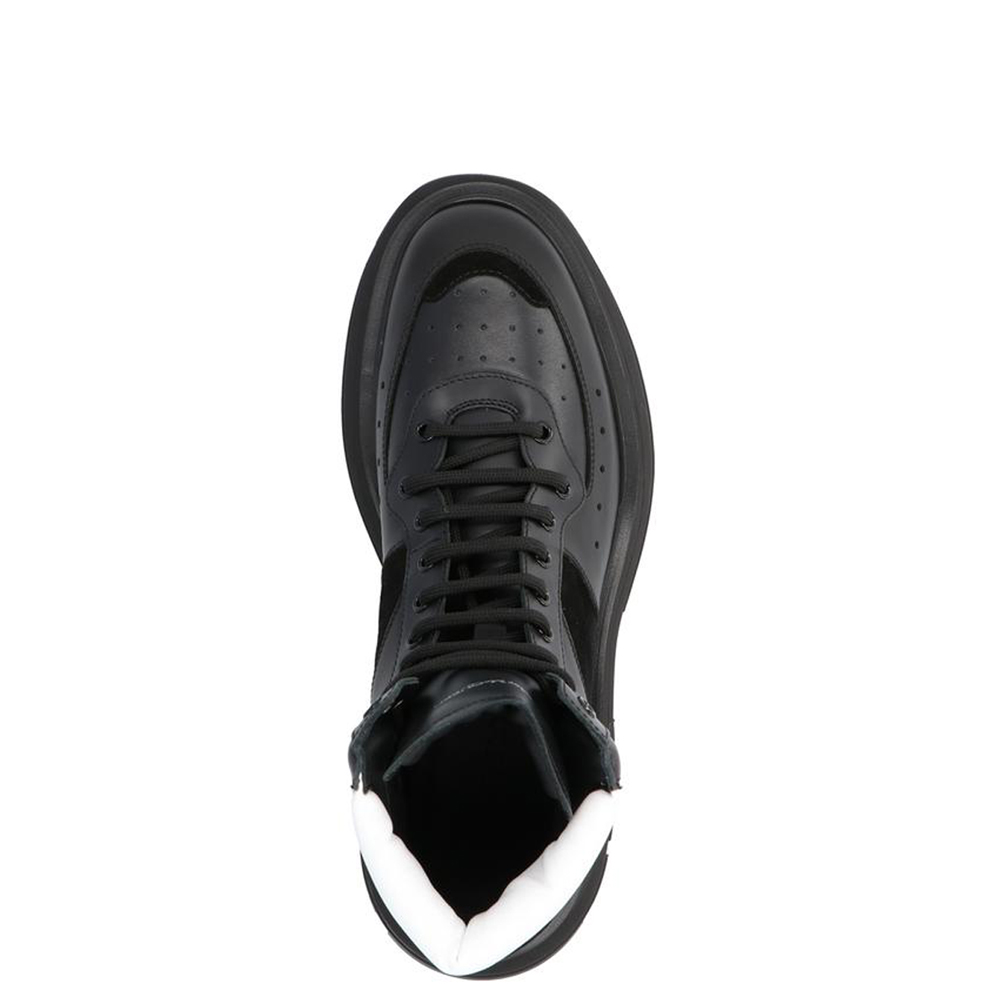 

Alexander Mcqueen Black Leather lace-up high-top sneakers Size EU