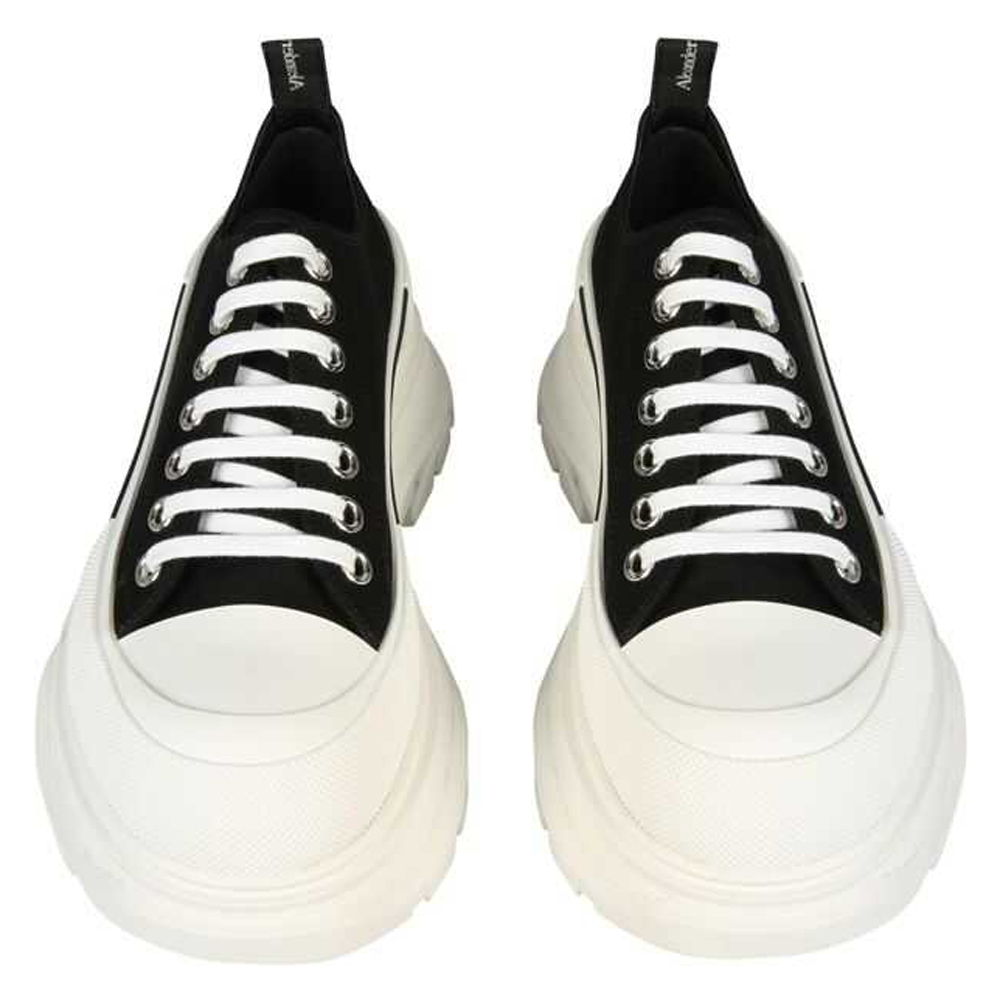 

Alexander McQueen Black/White Tread Slick Sneaker Size IT